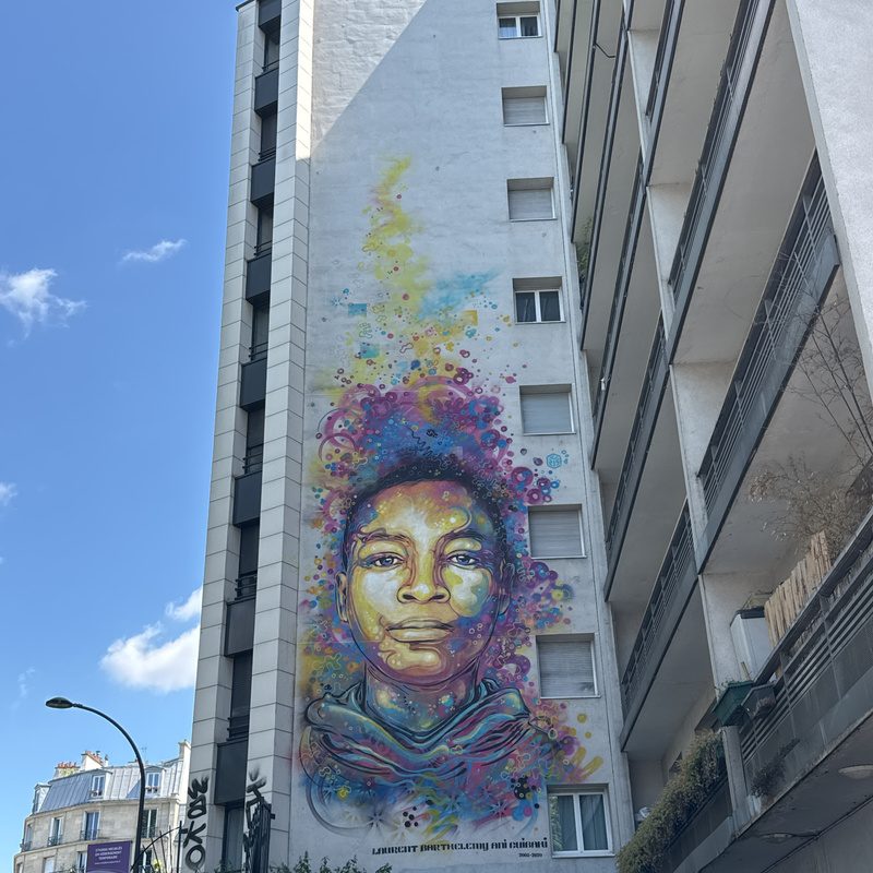 mural in Paris by artist C215.