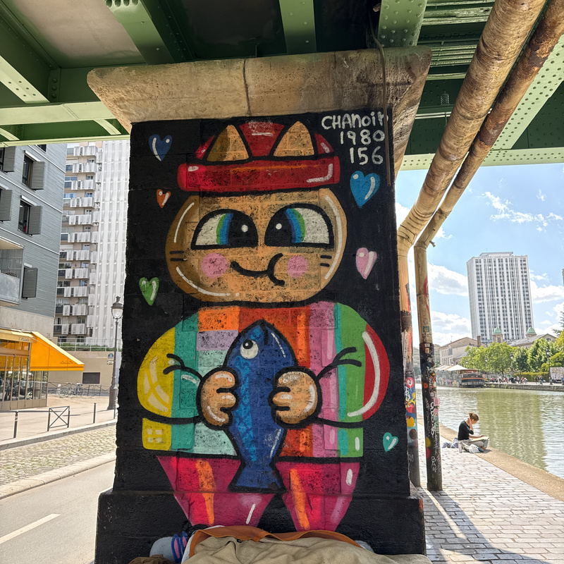 mural in Paris by artist Chanoir.