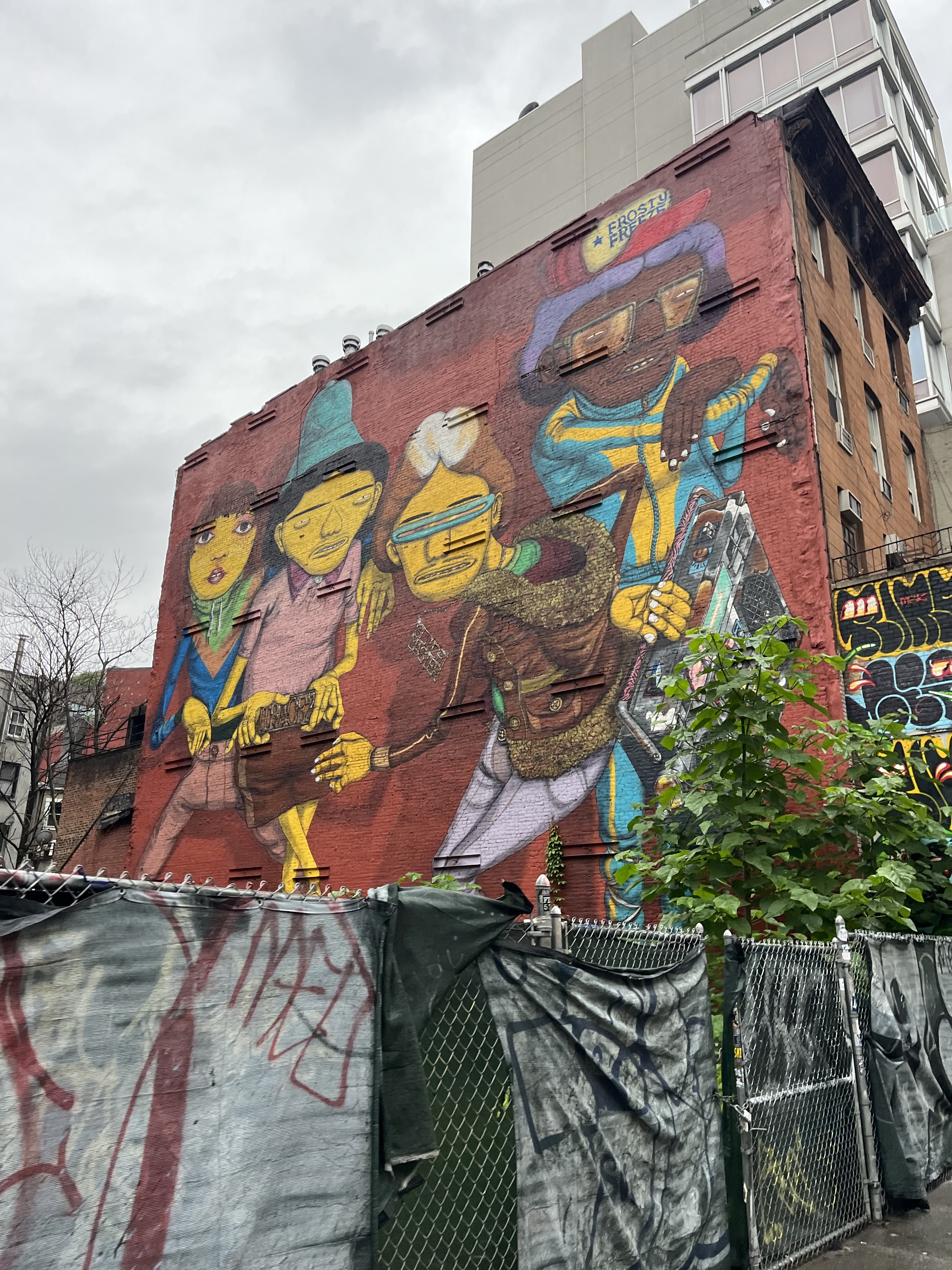 mural in New York by artist osgemeos.