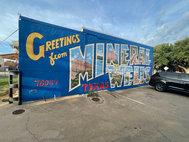 mural in Mineral Wells by artist unknown.