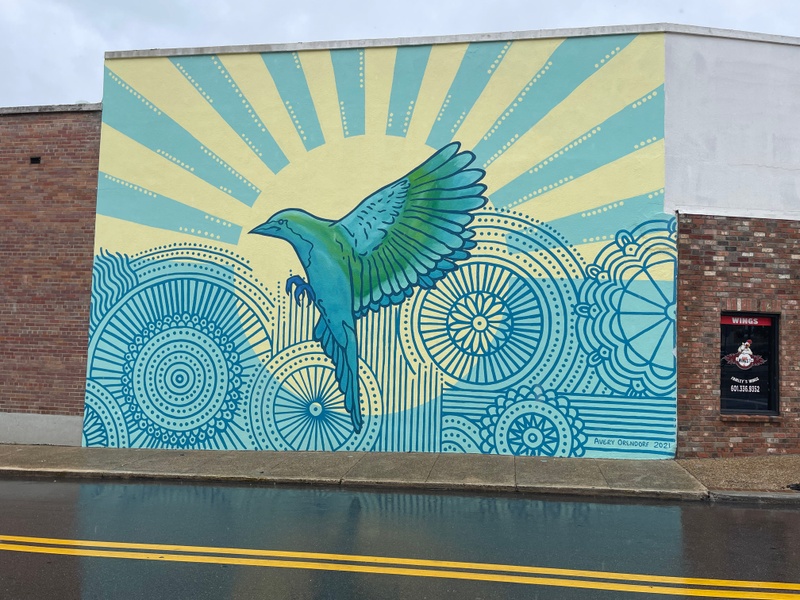 mural in Hattiesburg by artist unknown.