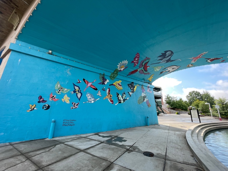 mural in Knoxville by artist Kelsey Montague.