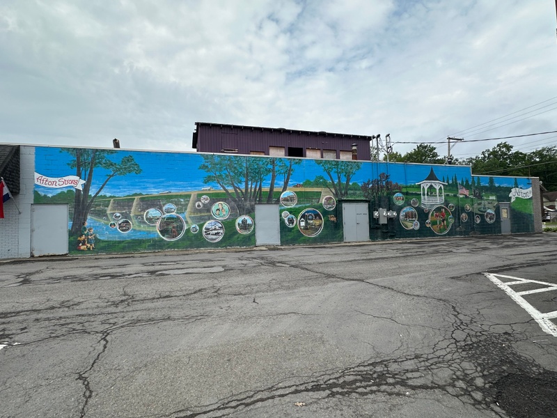 mural in Afton by artist unknown.