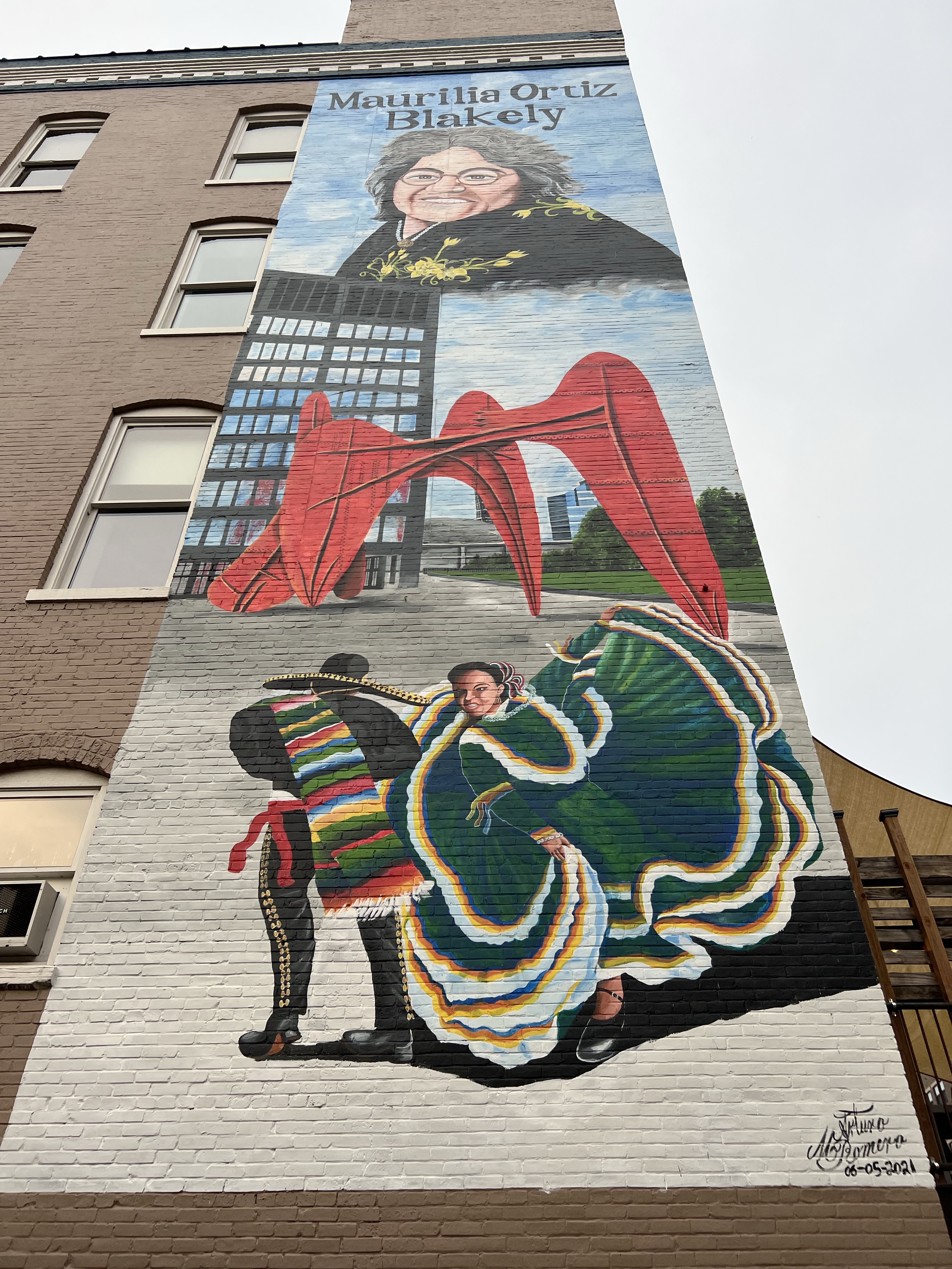 mural in Grand Rapids by artist Arturo Morales Romero.