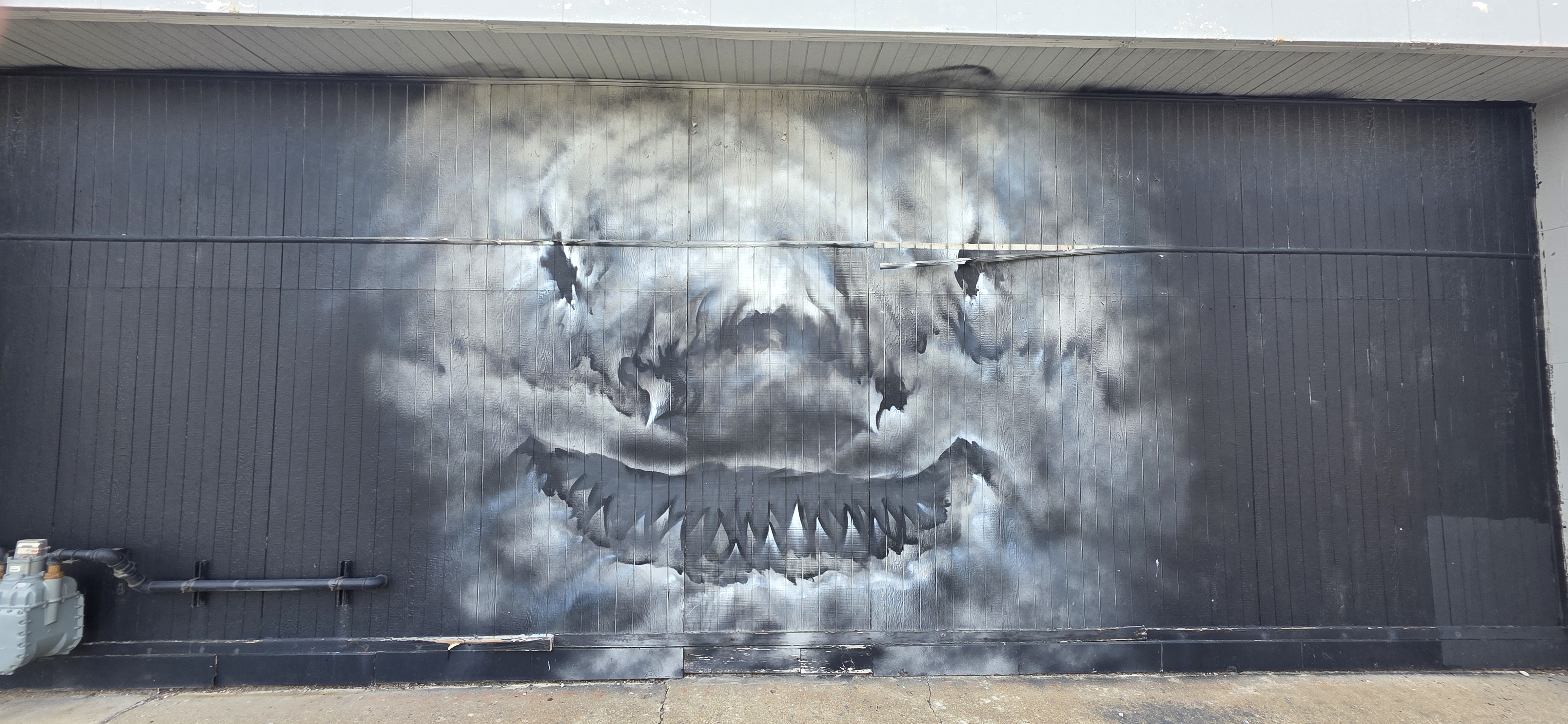 mural in Detroit by artist Shark Toof.