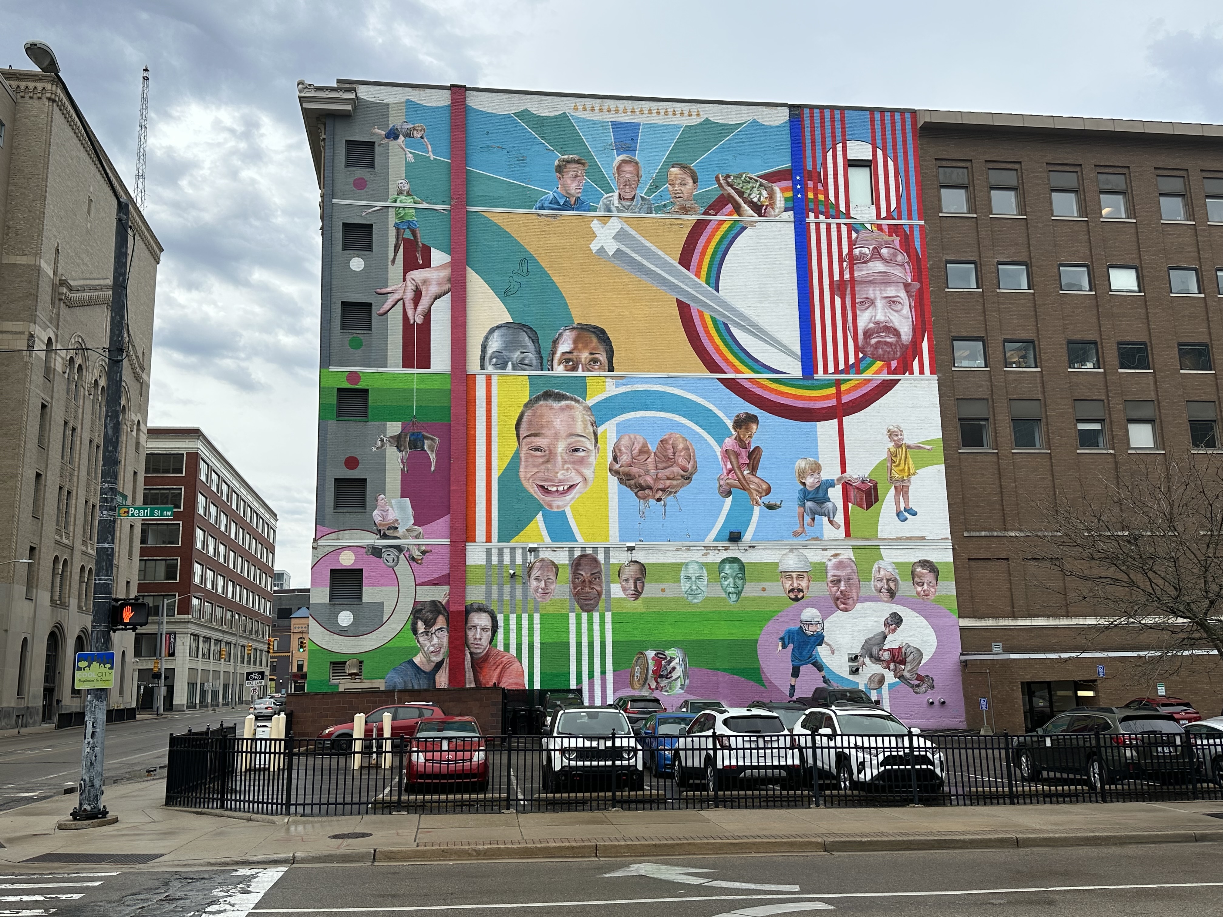 mural in Grand Rapids by artist Jeff Zimmermann.