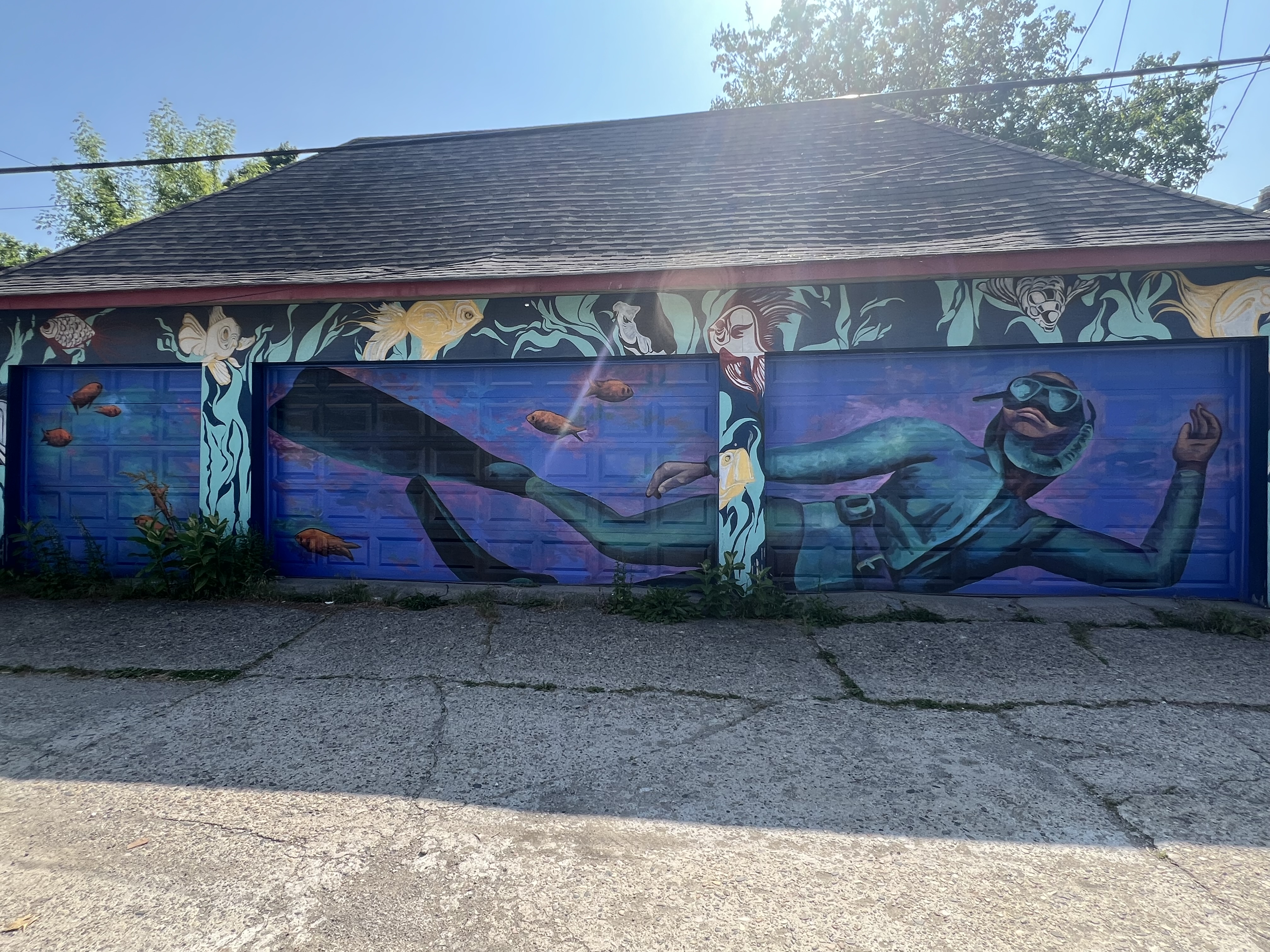 mural in Detroit by artist Nicole Macdonald.