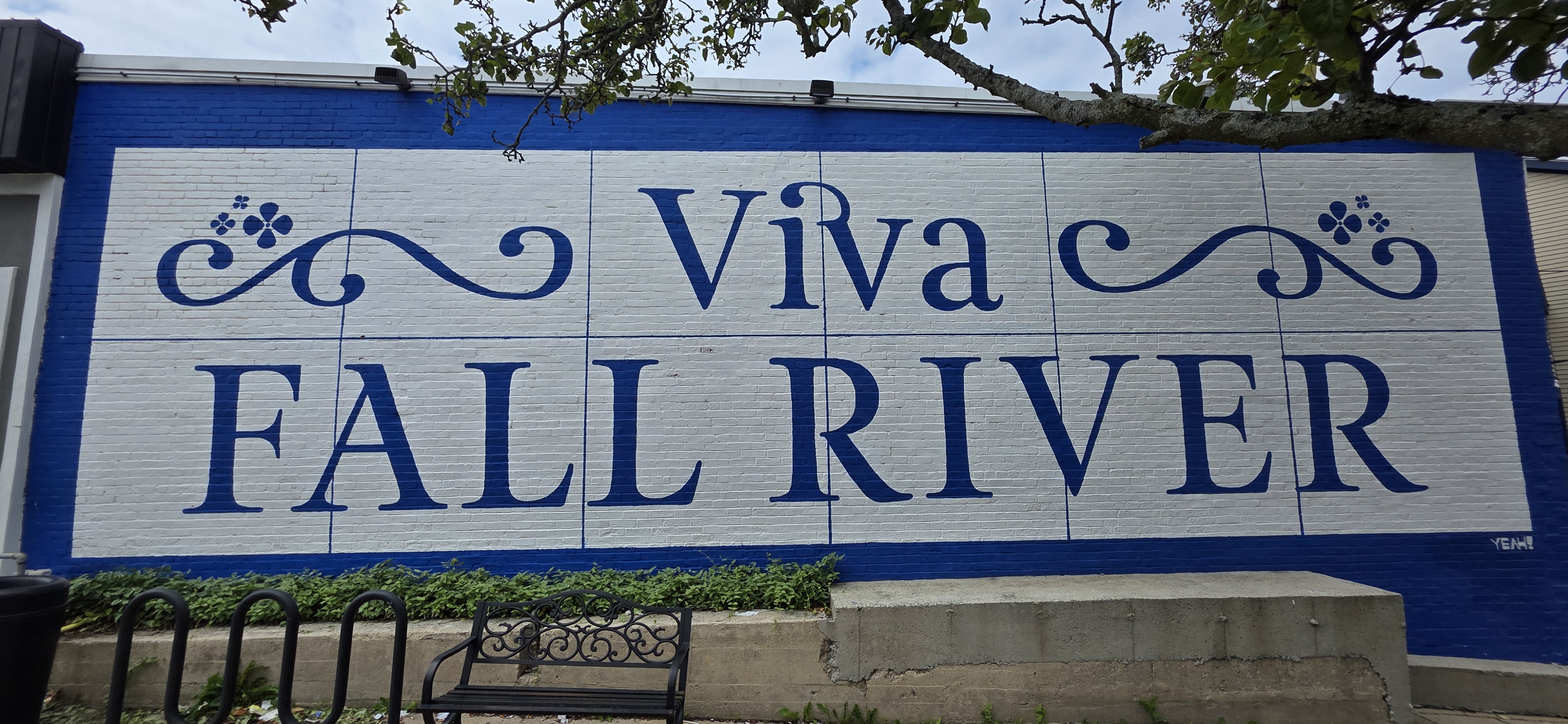 mural in Fall River by artist unknown.