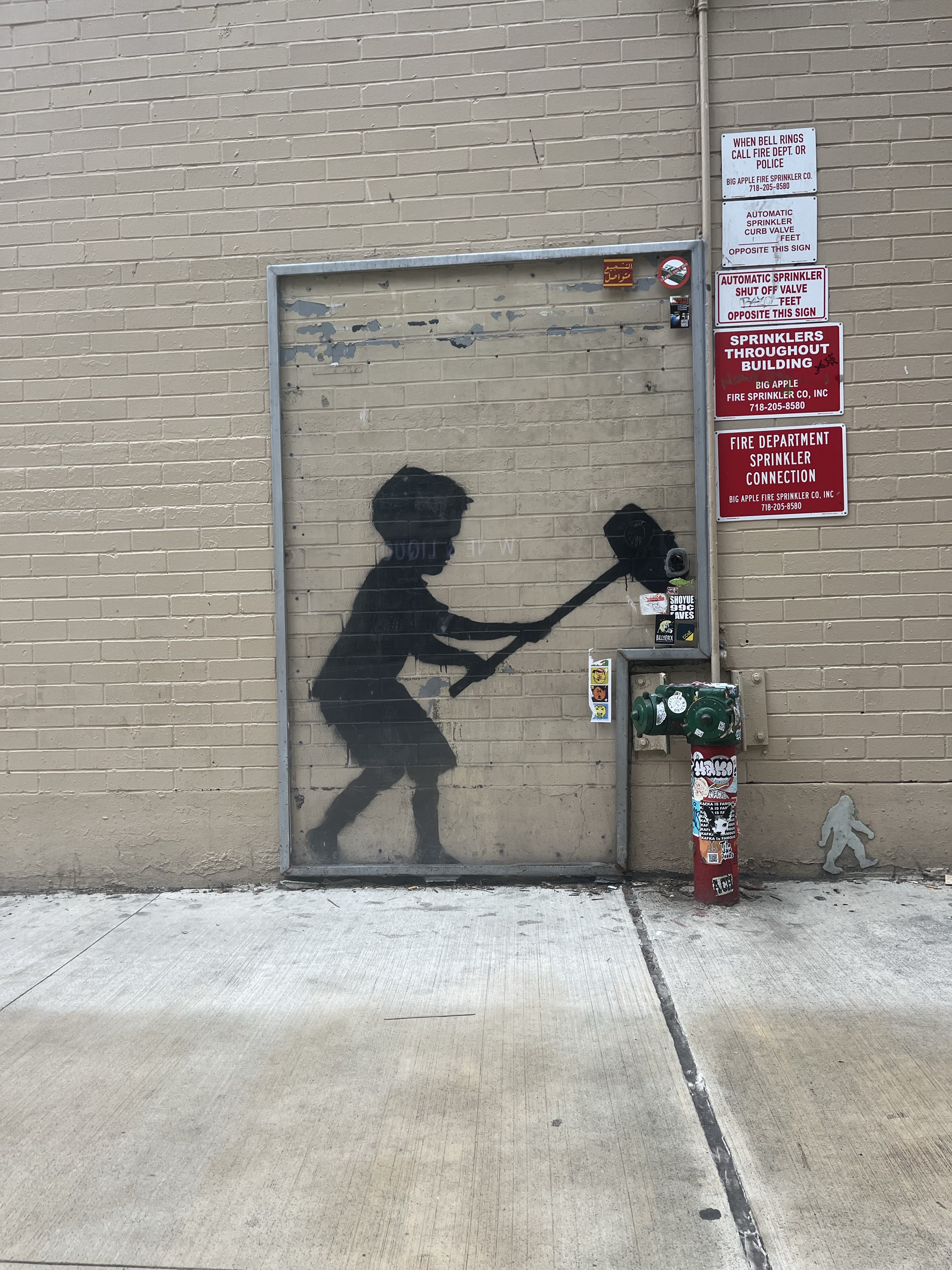 mural in New York by artist Banksy.