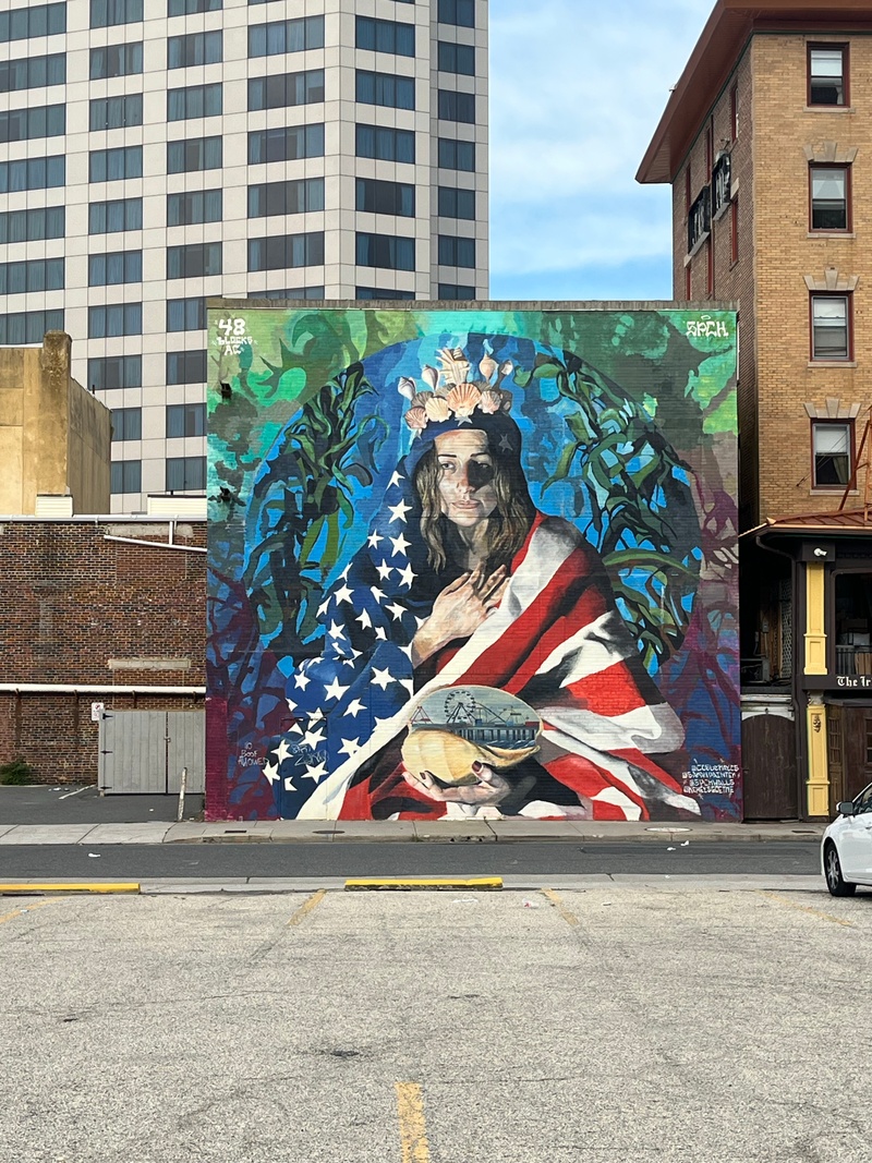 mural in Atlantic City by artist unknown.
