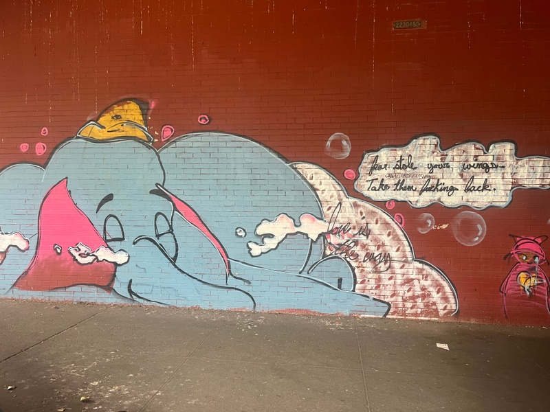 mural in Brooklyn by artist unknown.