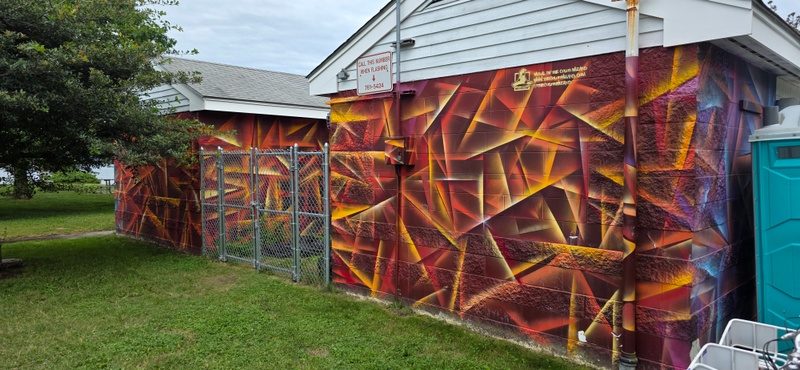 mural in Portland by artist The Color Wizard.