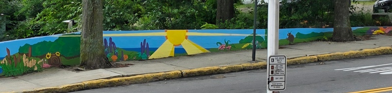 mural in Biddeford by artist unknown.