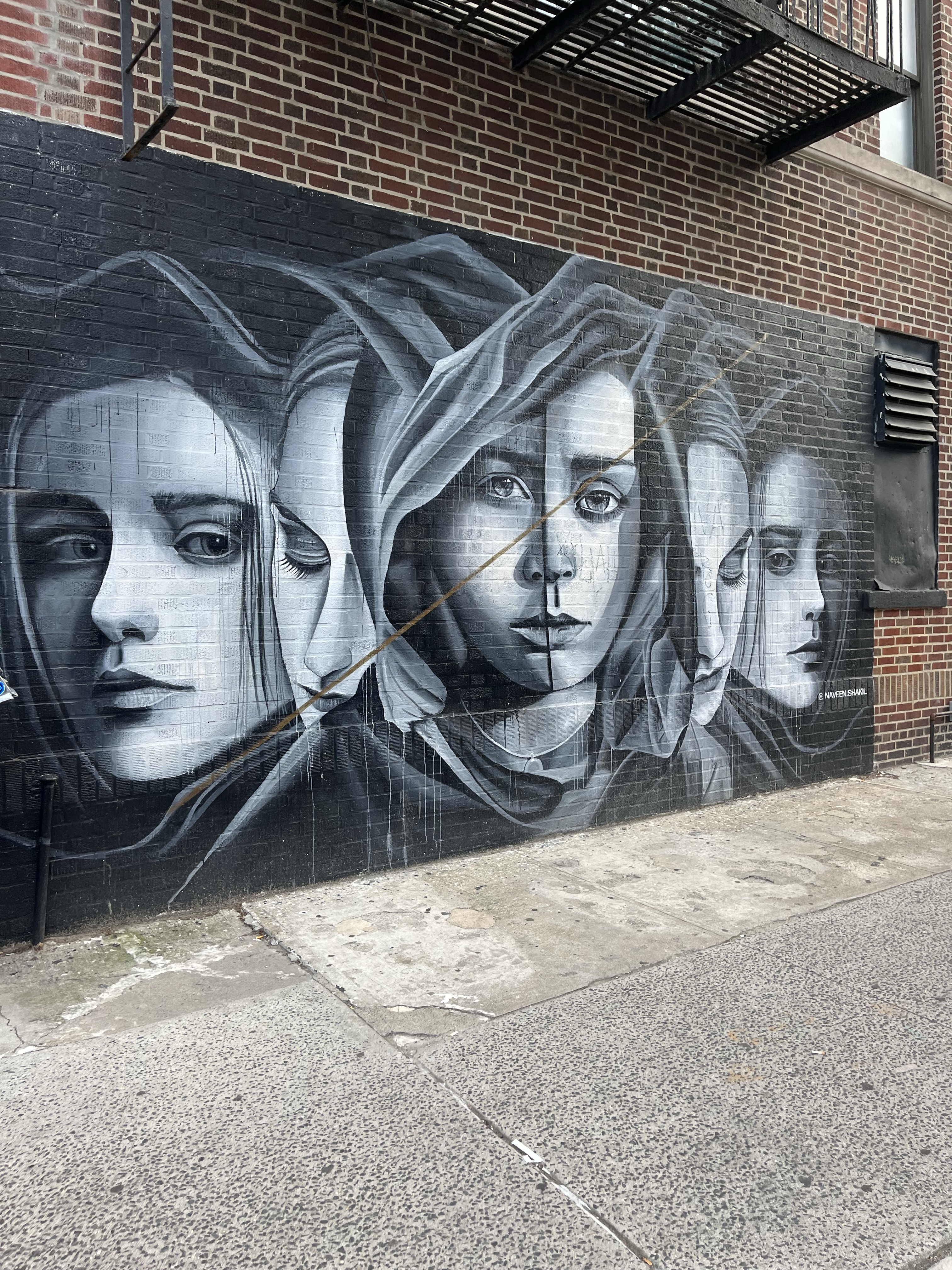 mural in Brooklyn by artist Naveen Shakil.