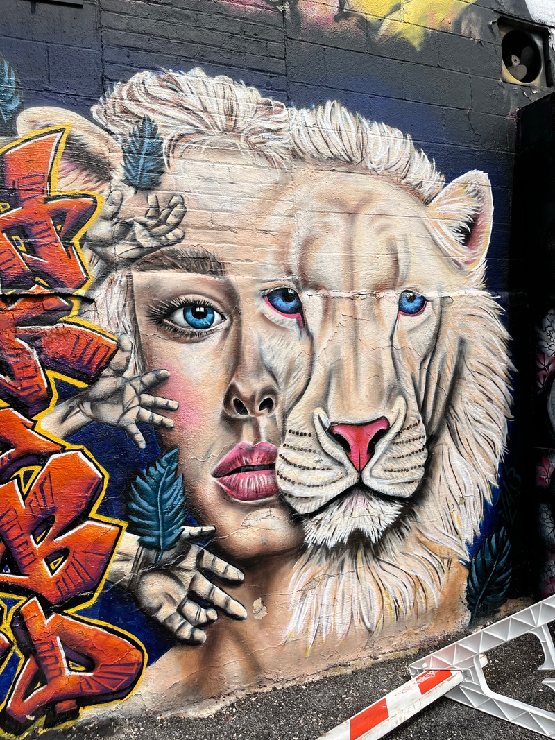 mural in Brooklyn by artist unknown.