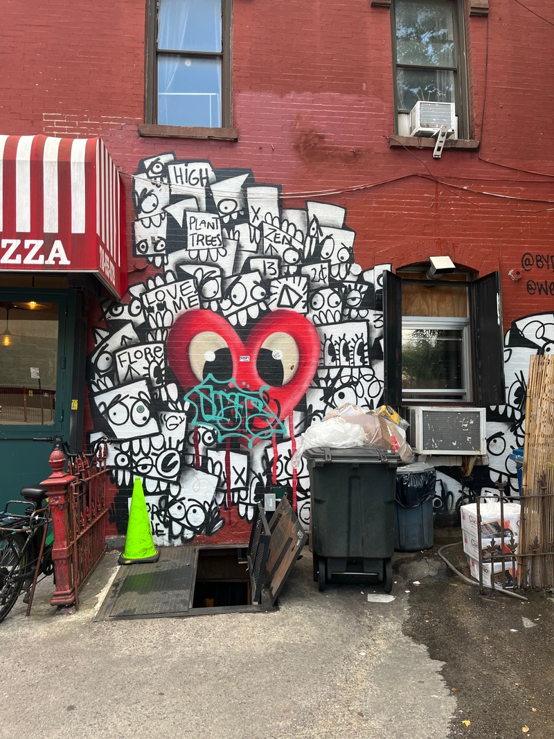 mural in Brooklyn by artist unknown.