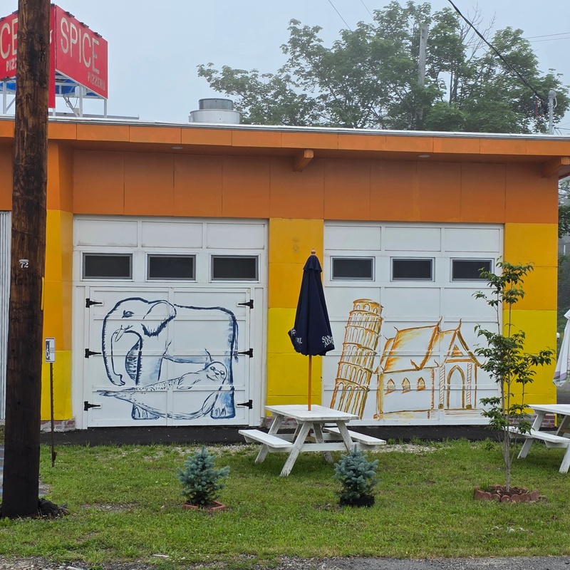 mural in Rockland by artist unknown.