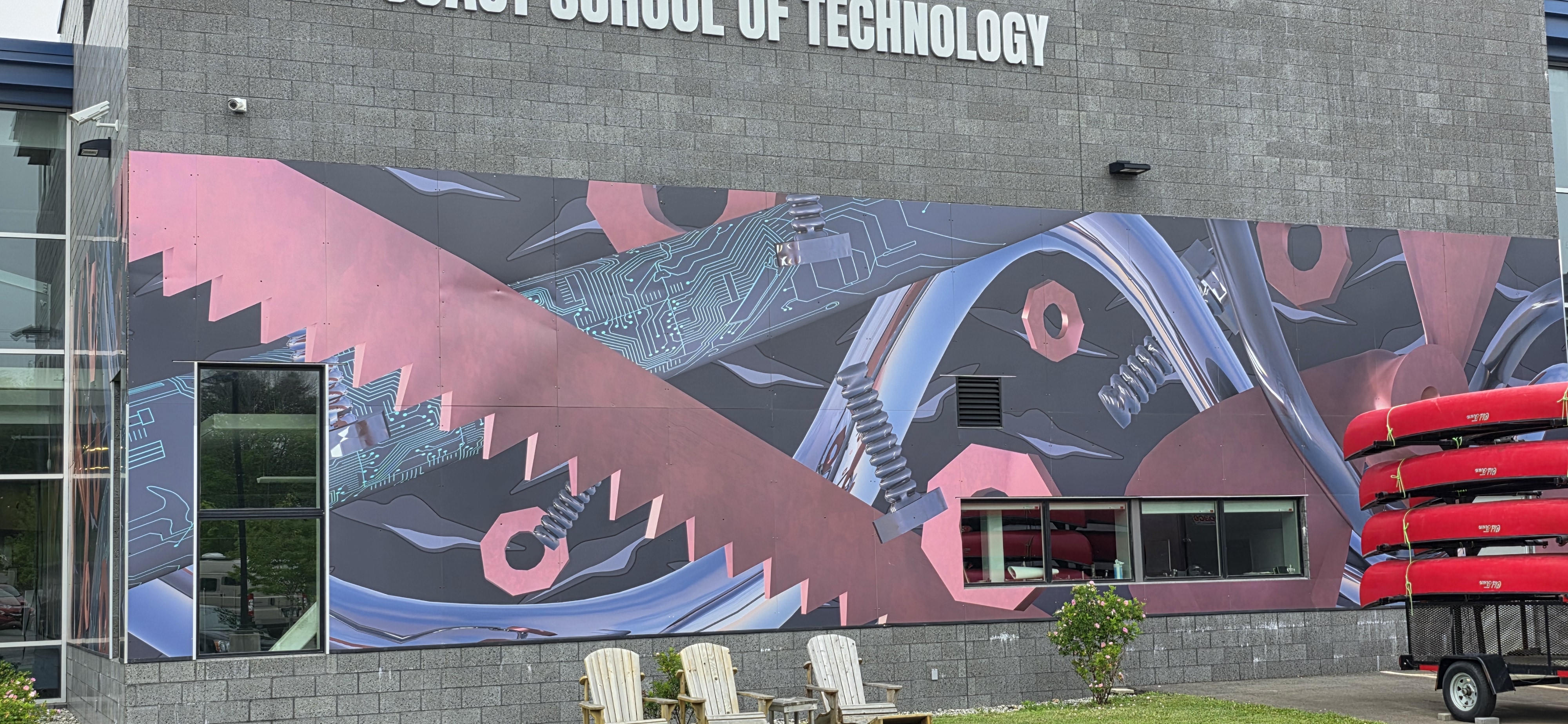 mural in Rockland by artist unknown.