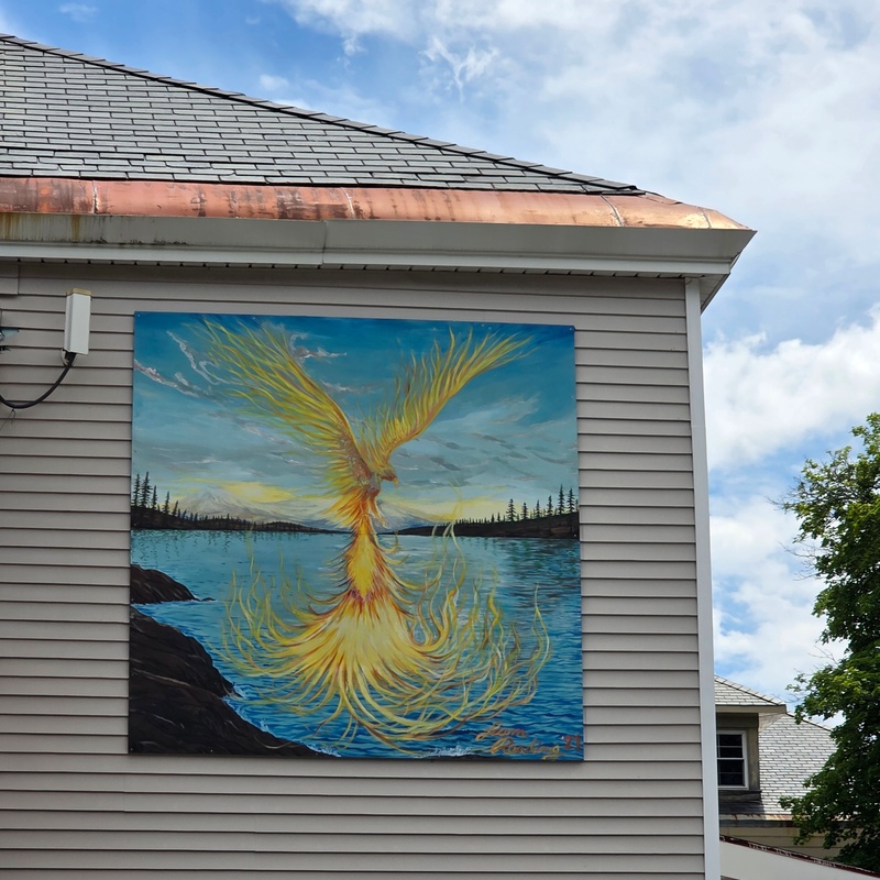 mural in Bangor by artist Liam Reading.