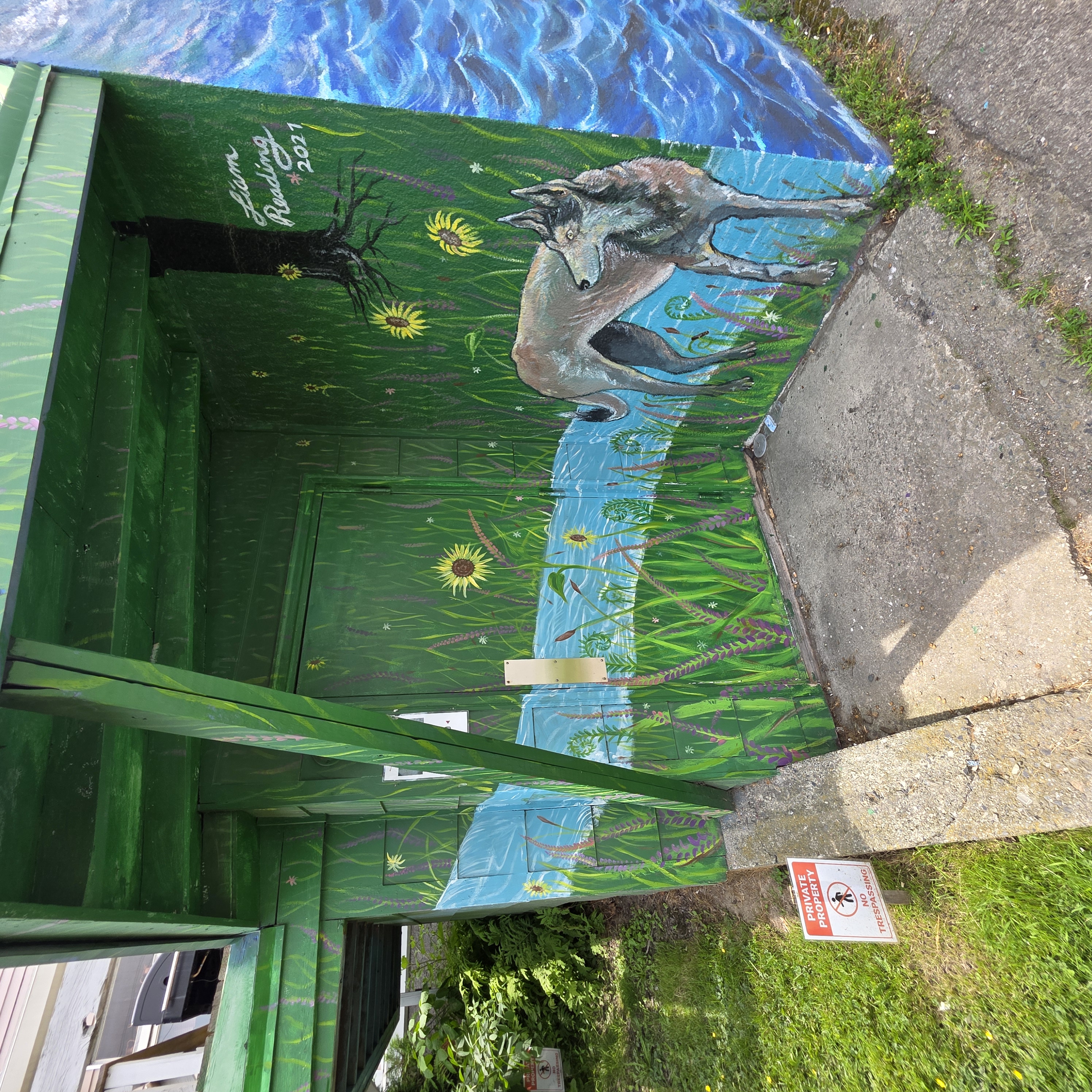 mural in Bangor by artist Liam Reading.