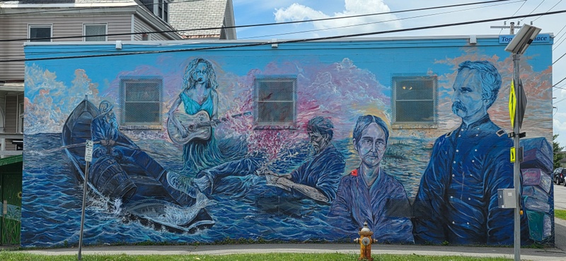 mural in Bangor by artist Liam Reading.