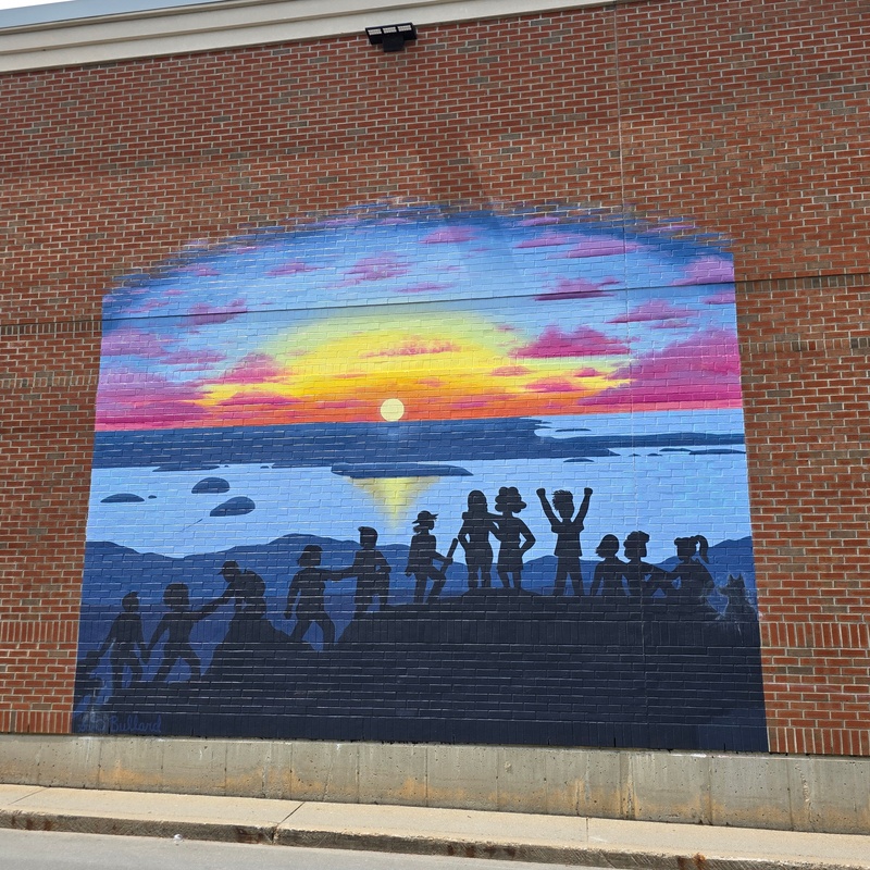 mural in Bangor by artist unknown.