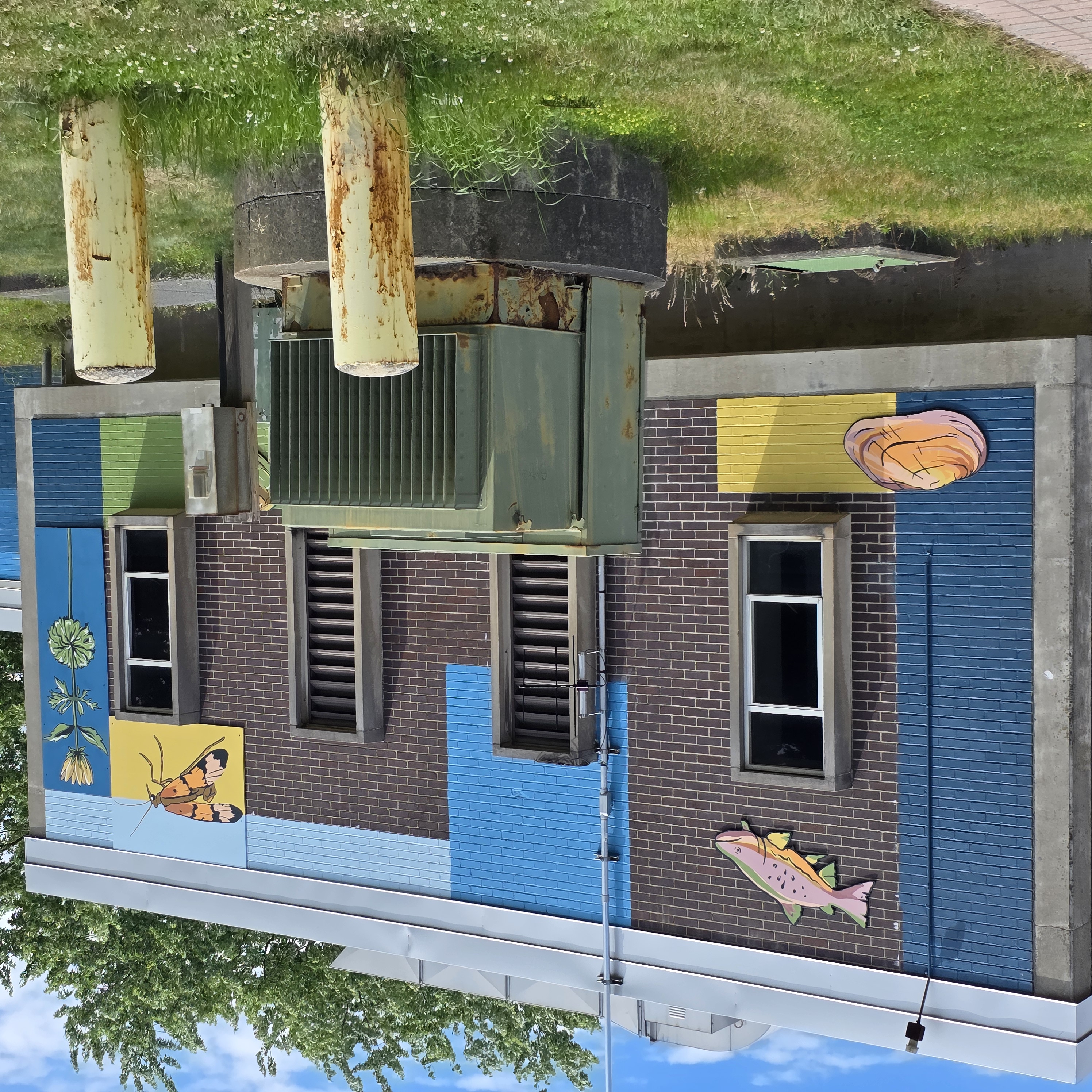 mural in Bangor by artist unknown.