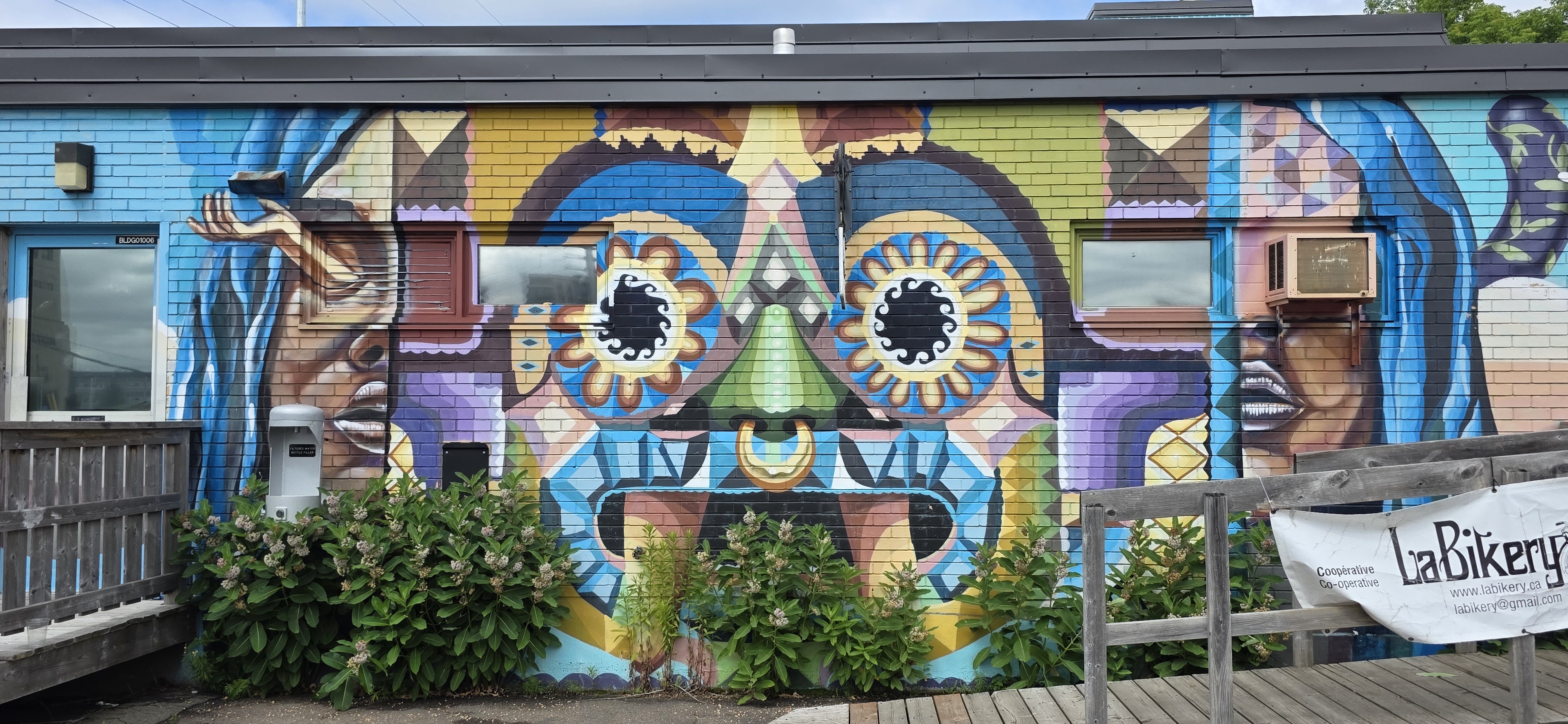 mural in Moncton by artist unknown.