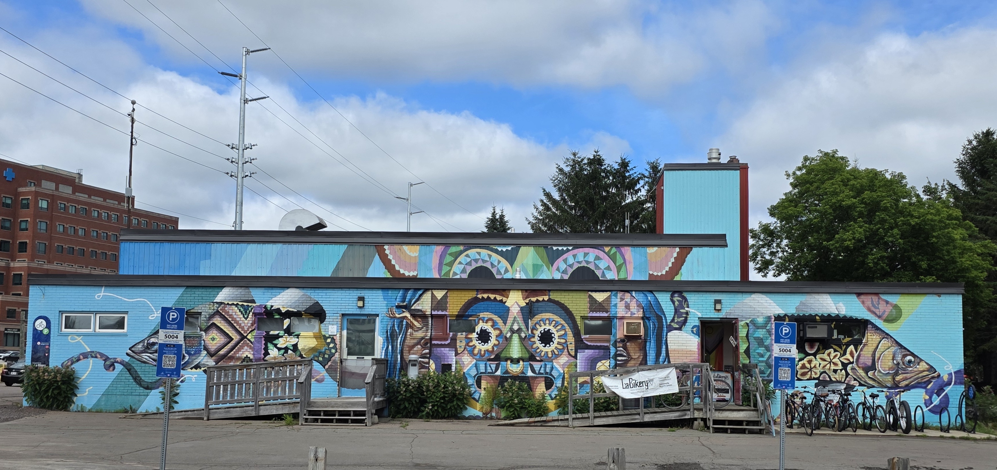 mural in Moncton by artist unknown.