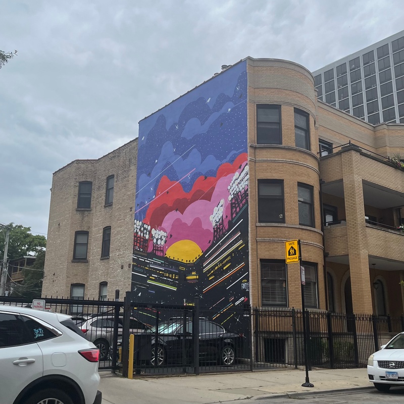 mural in Chicago by artist Fonté.