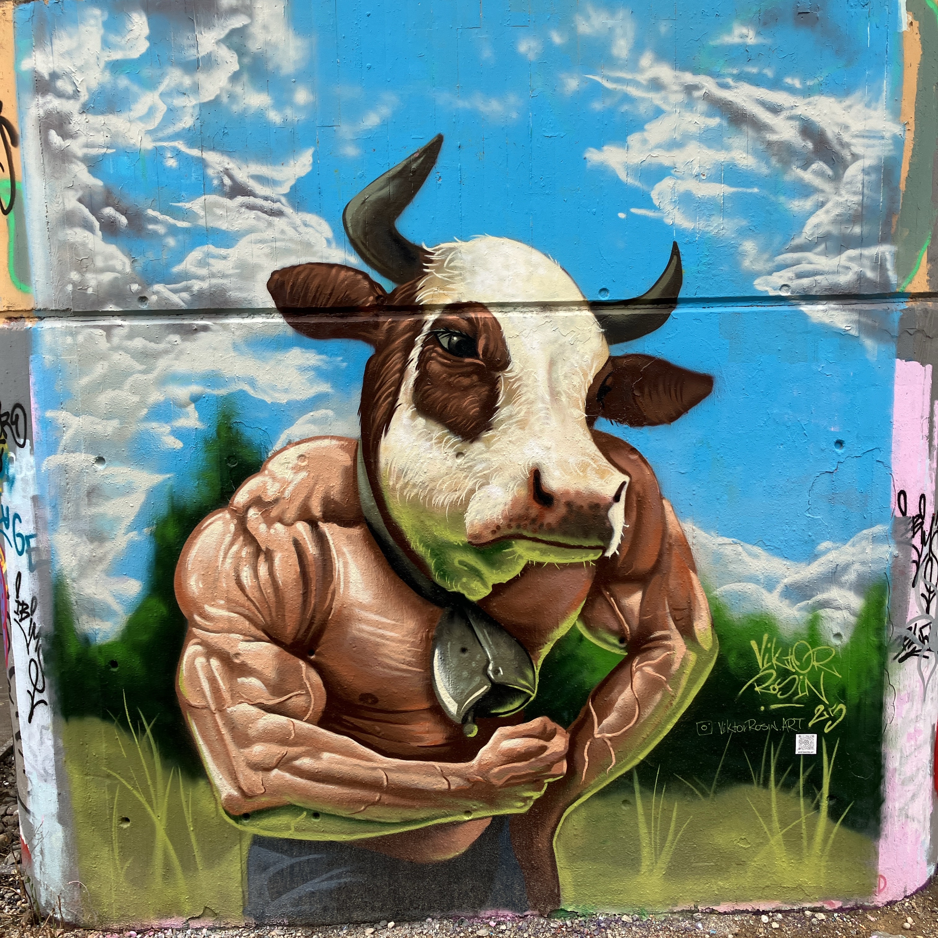 mural in Konstanz by artist Viktor Rosin.