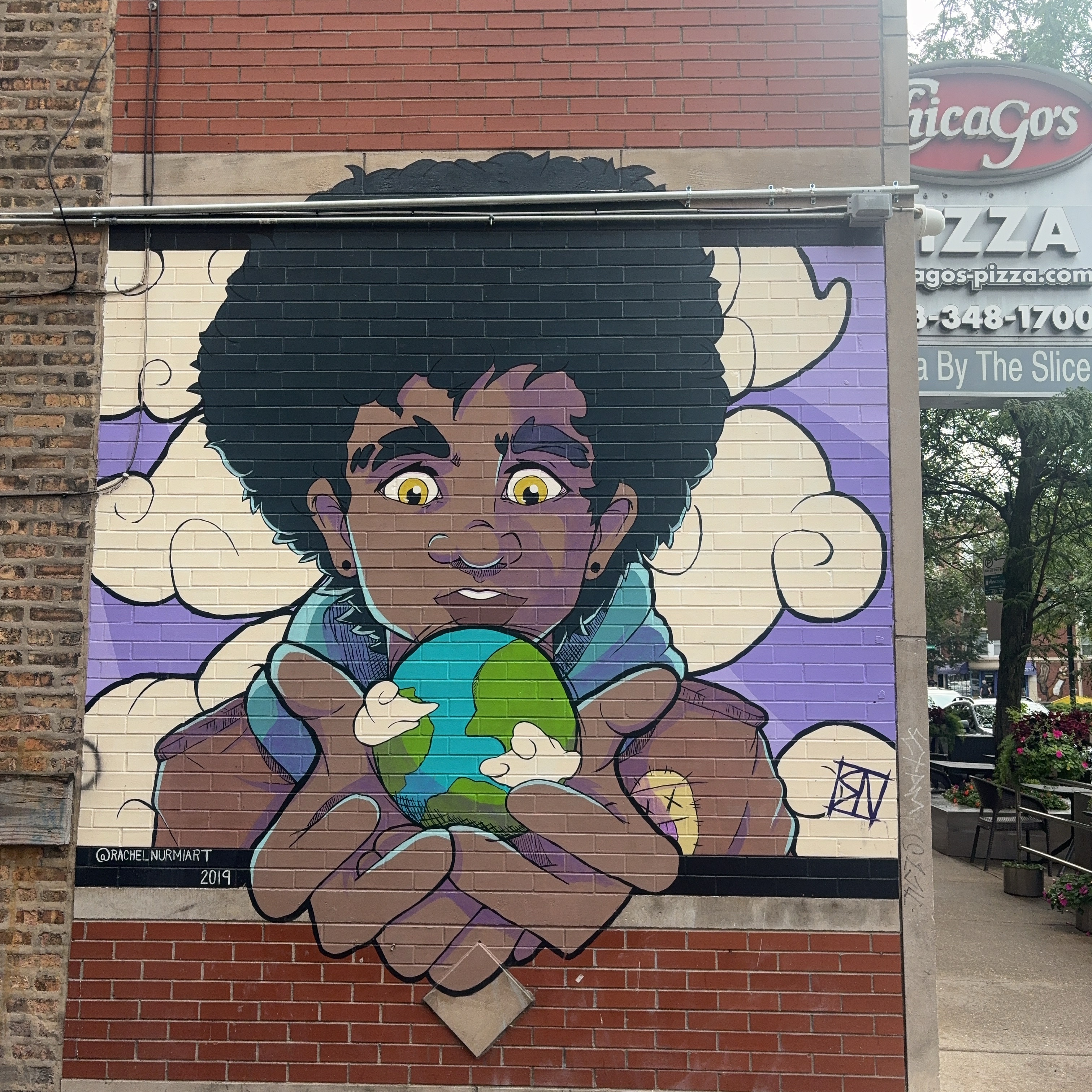 mural in Chicago by artist Rachel Nurmi.