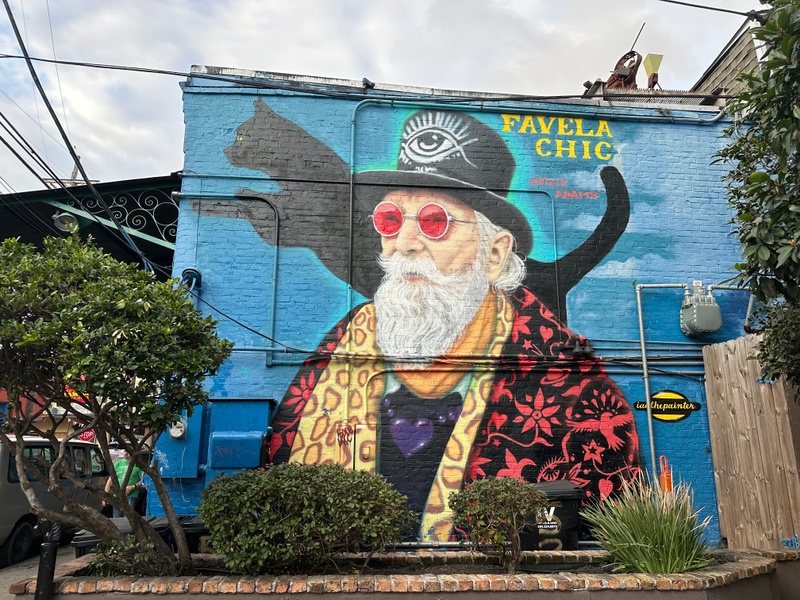mural in New Orleans by artist unknown.