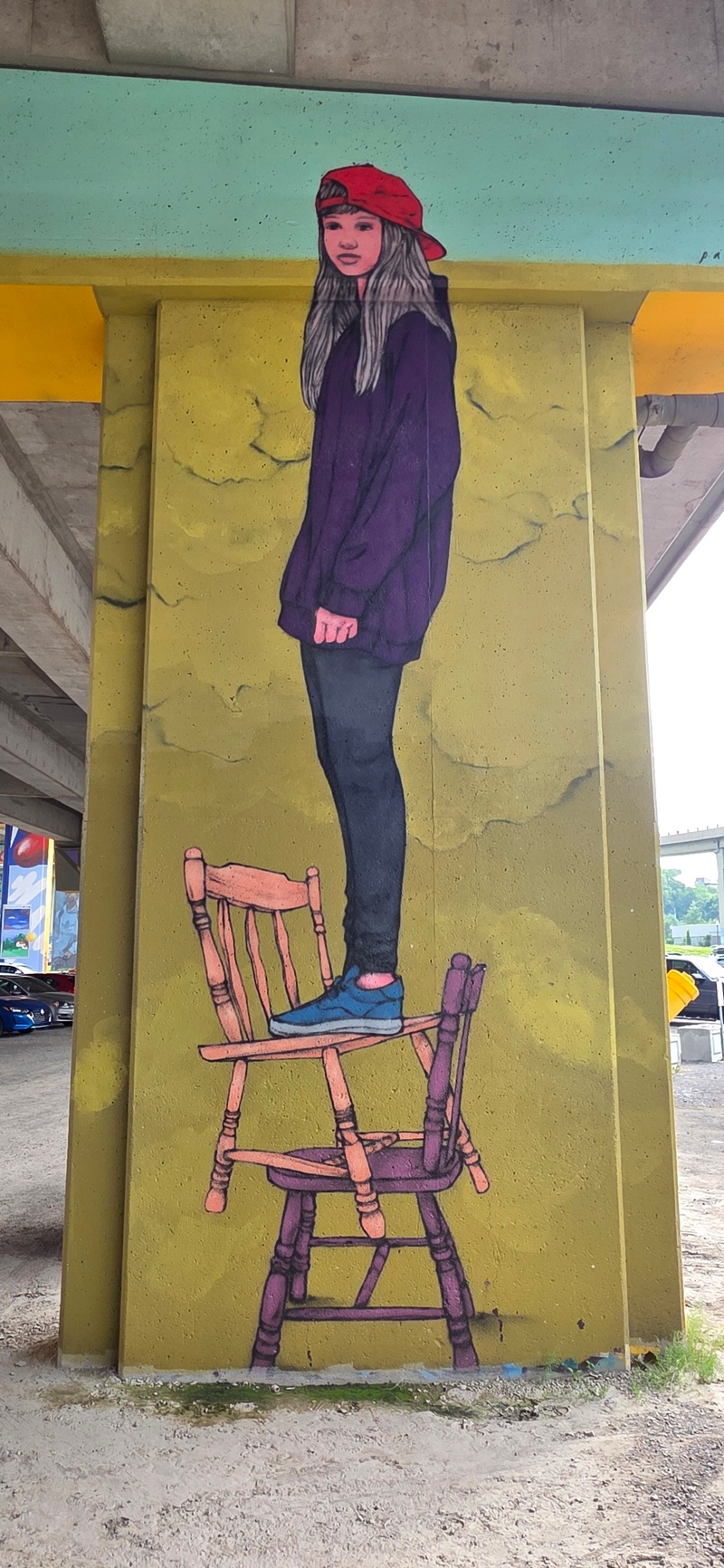 mural in Québec by artist unknown.