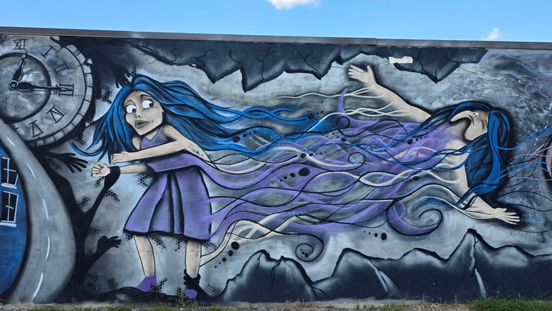 mural in Regina by artist unknown.