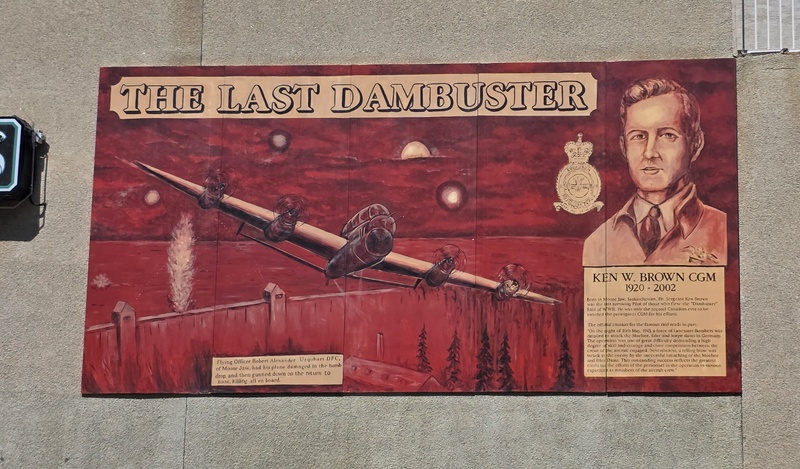 mural in Moose Jaw by artist unknown.