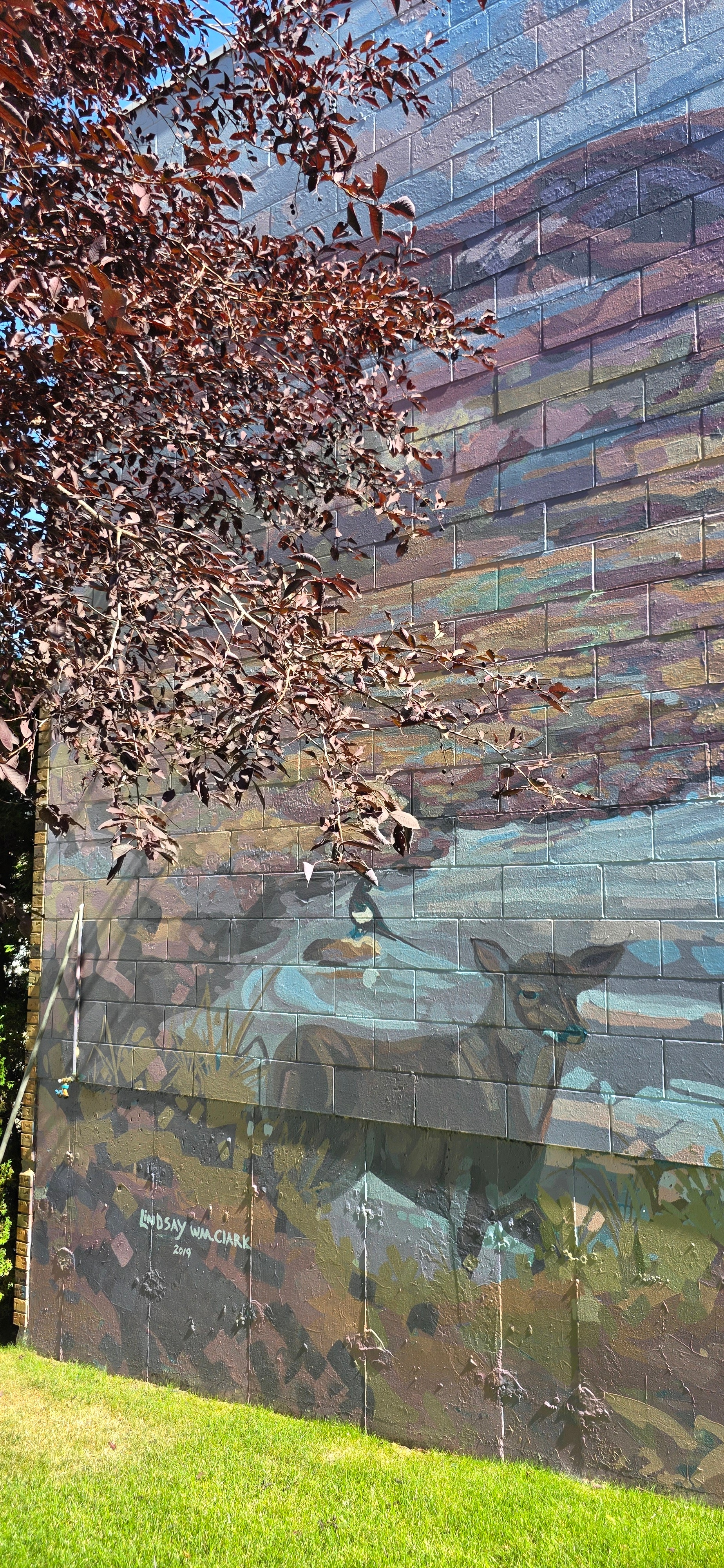 mural in Moose Jaw by artist unknown.