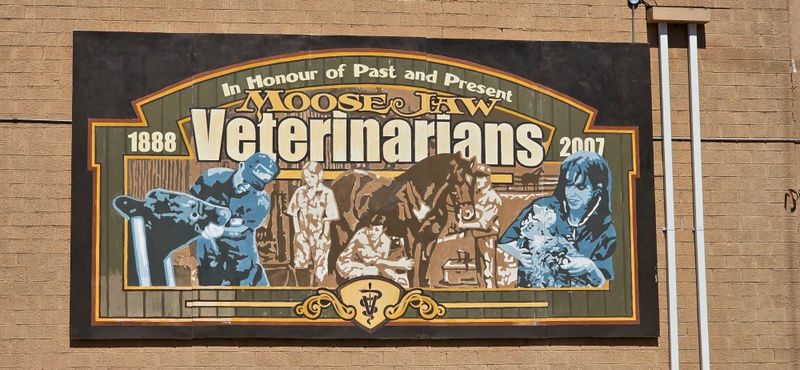 mural in Moose Jaw by artist unknown.
