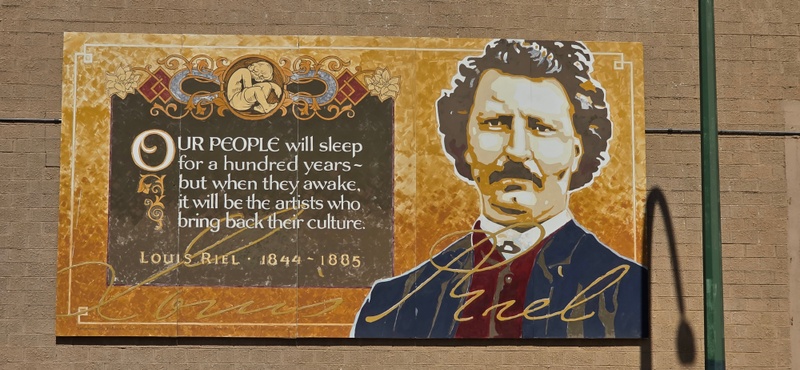 mural in Moose Jaw by artist unknown.