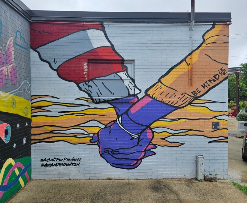 mural in Charlotte by artist Garrison Gist.