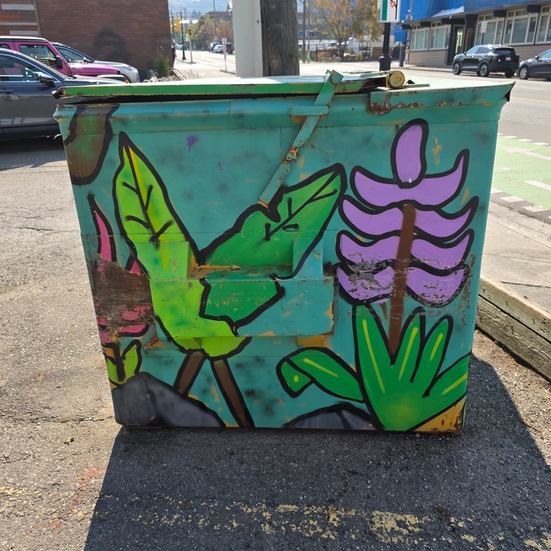 mural in Kamloops by artist unknown.