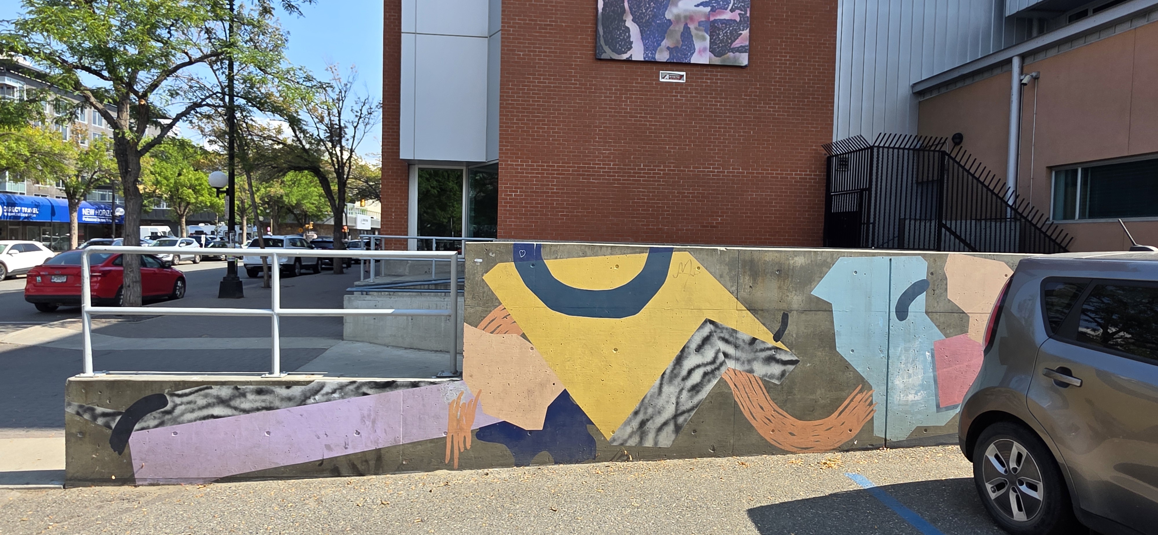mural in Kamloops by artist unknown.
