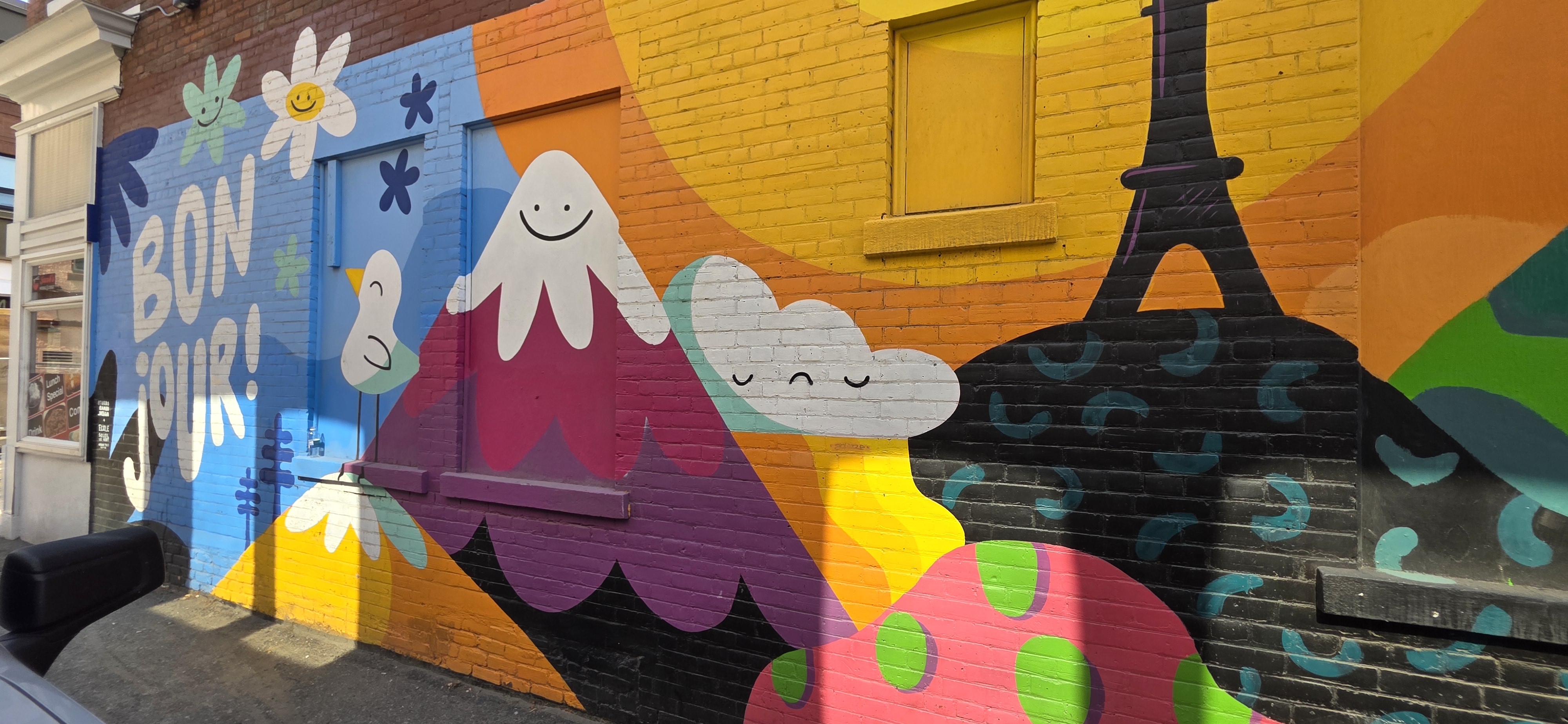 mural in Kamloops by artist unknown.