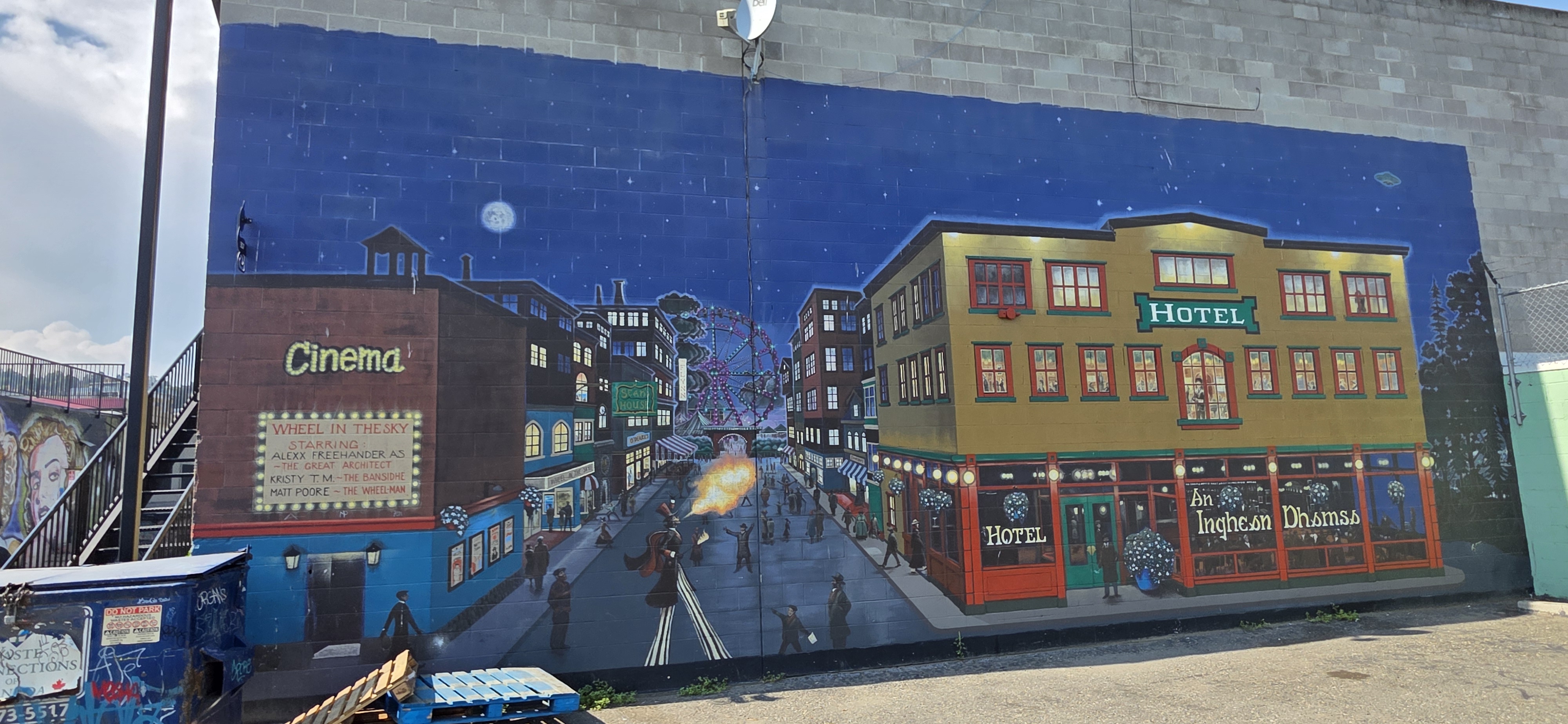 mural in Kamloops by artist unknown.