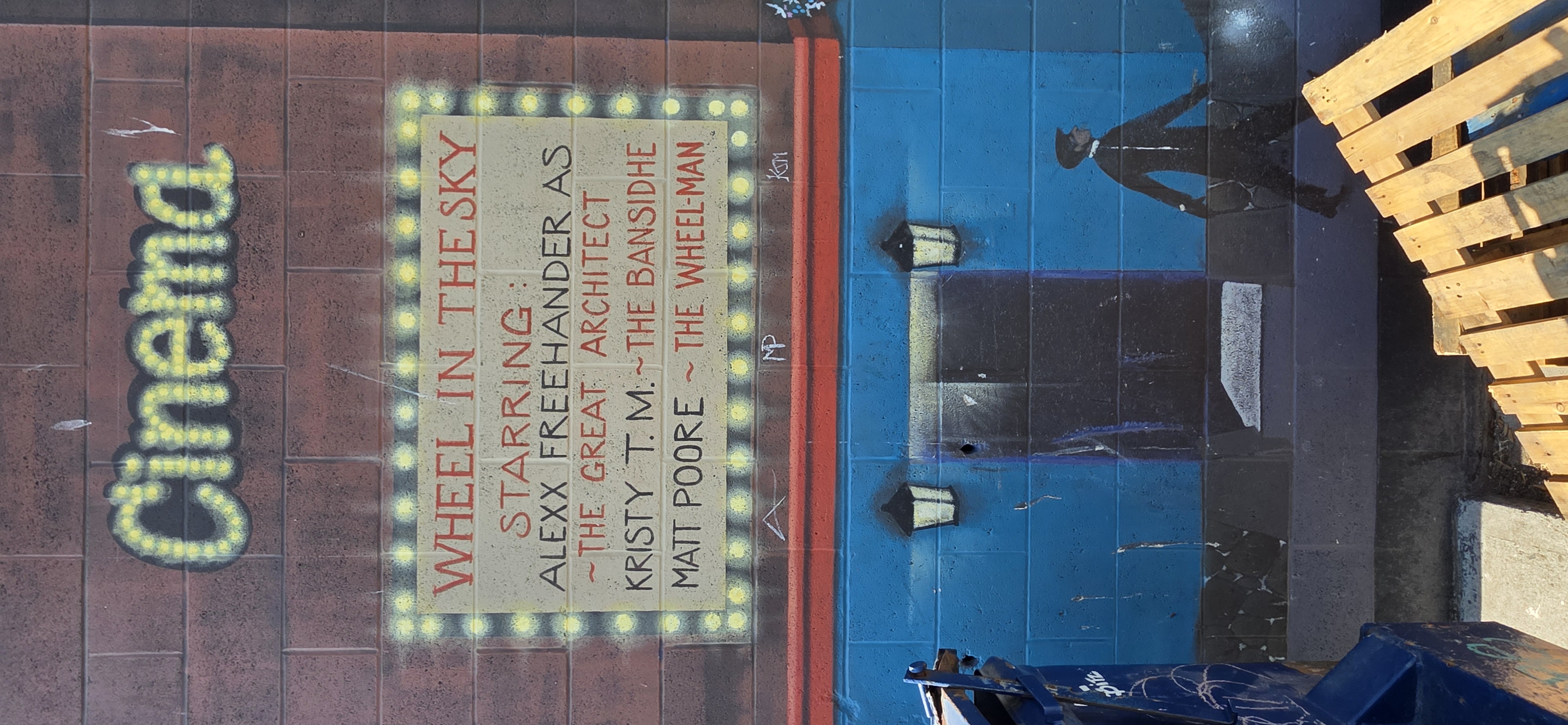 mural in Kamloops by artist unknown.