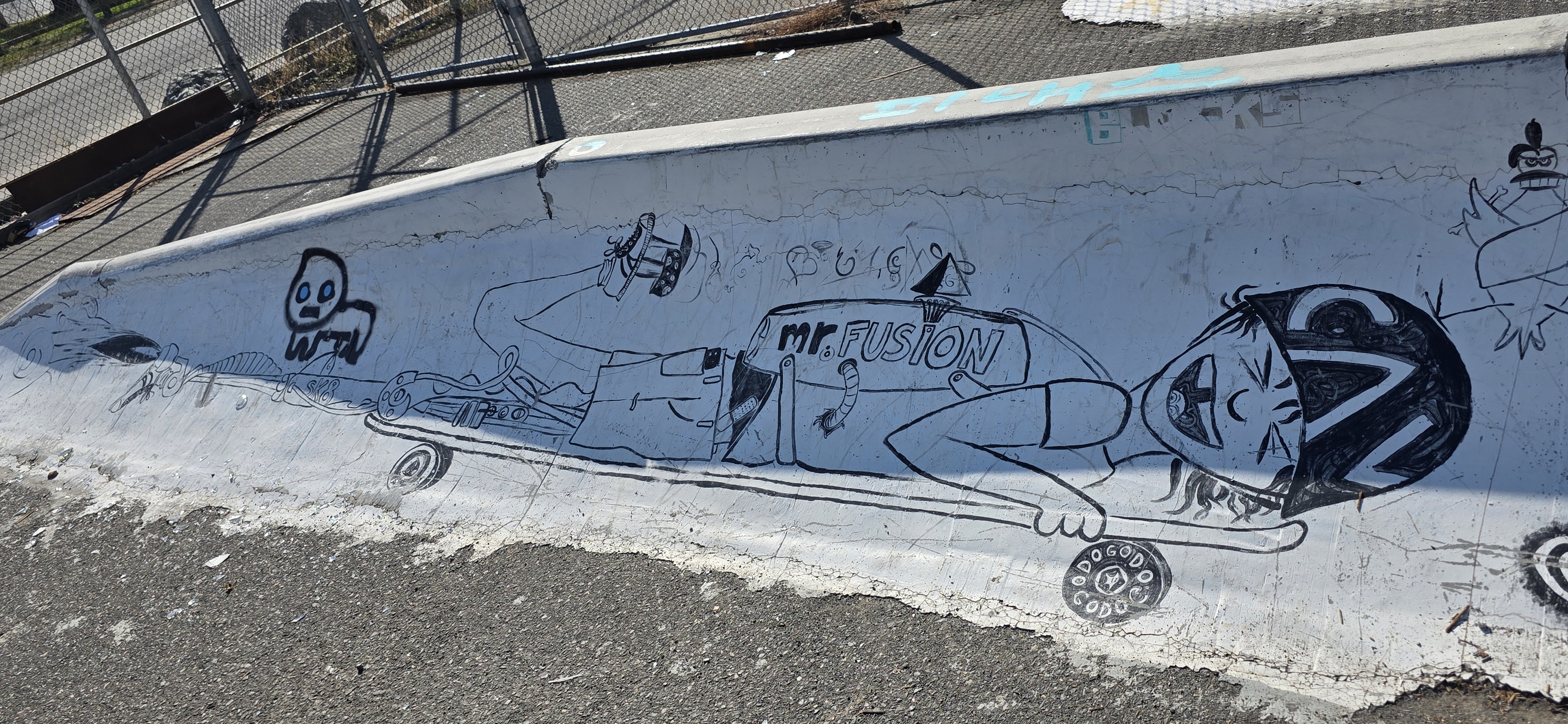 mural in Lillooet by artist unknown.