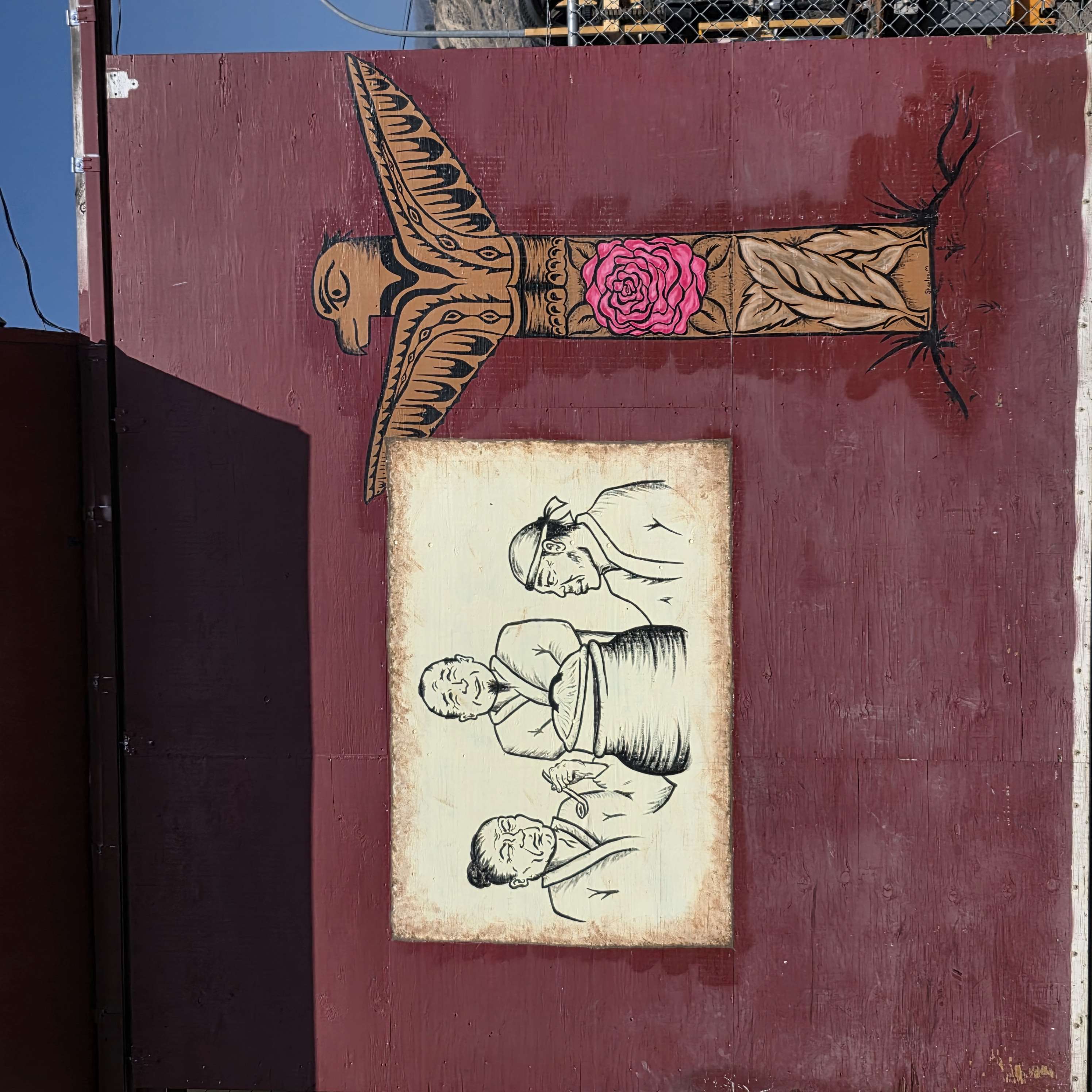 mural in Cache Creek by artist unknown.