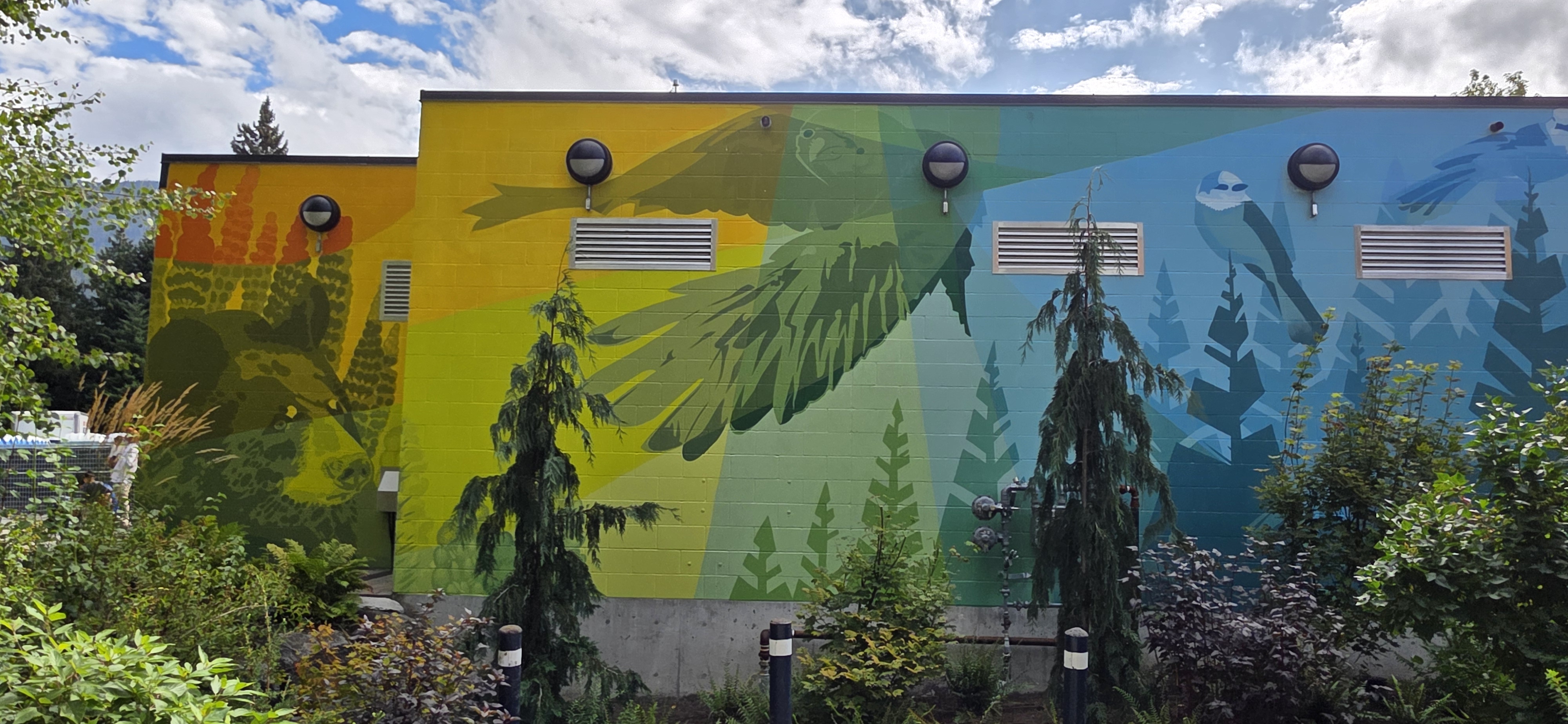 mural in Whistler by artist unknown.