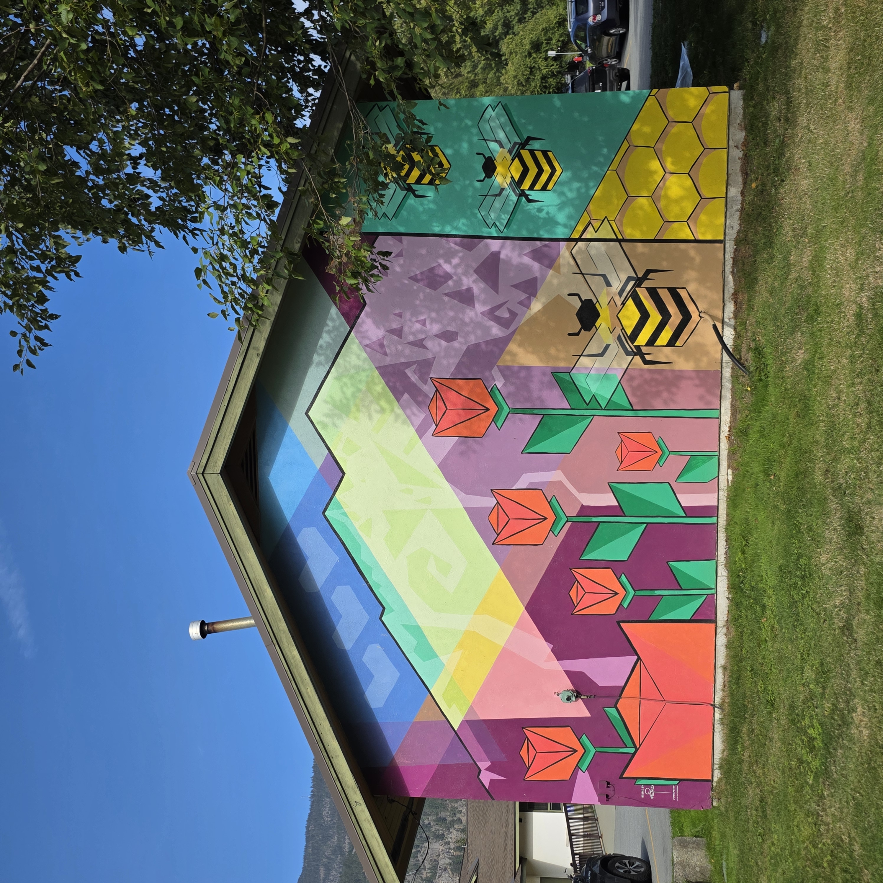 mural in Pemberton by artist unknown.