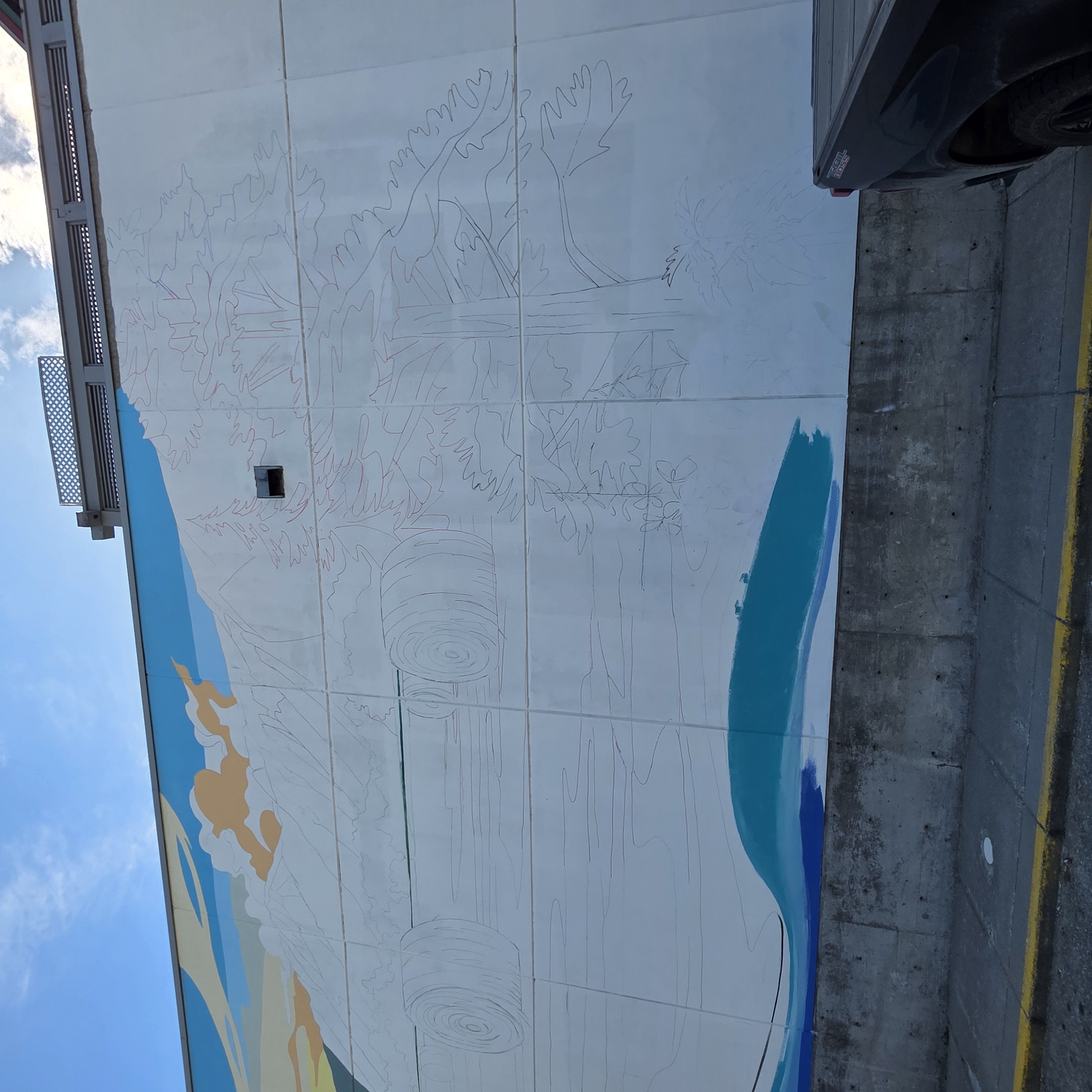 mural in Pemberton by artist unknown.